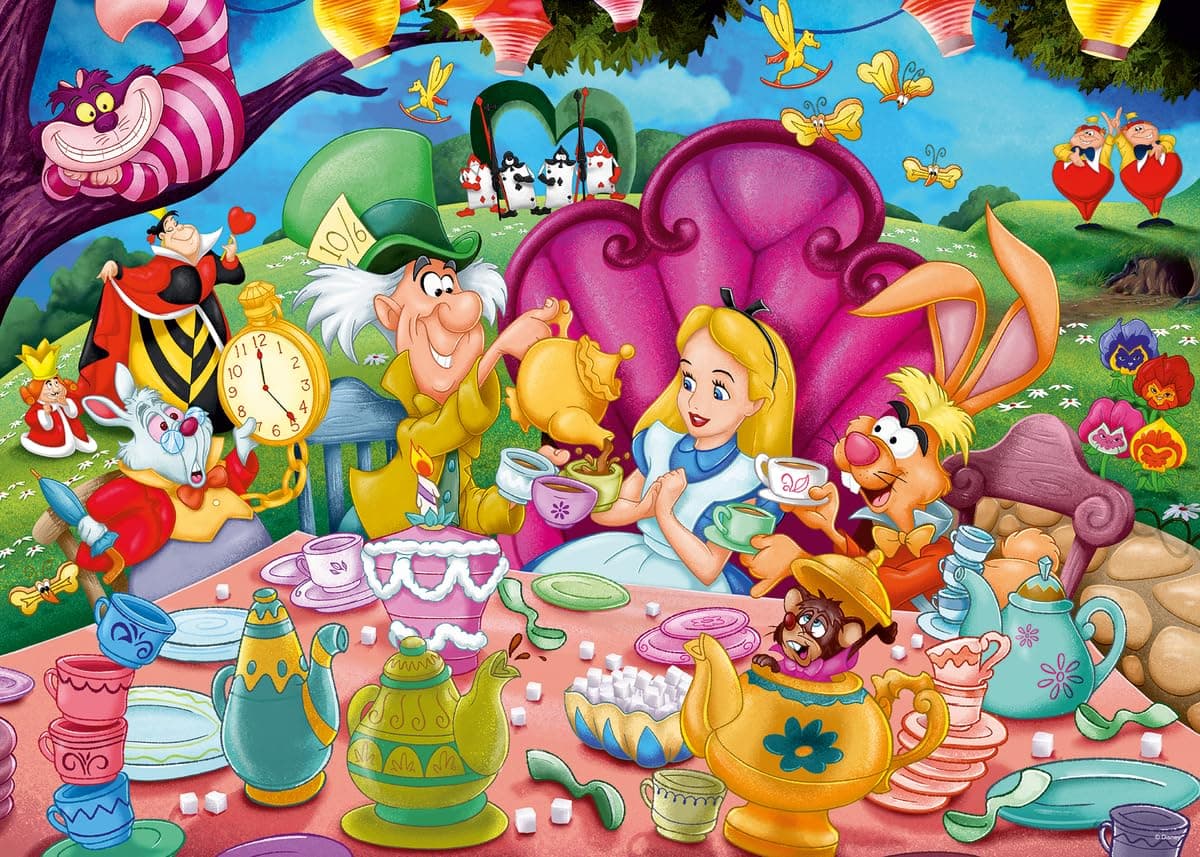 Alice in Wonderland 1000 Piece Jigsaw Puzzle for Adults - 16737 - Every Piece is Unique, Softclick Technology Means Pieces Fit Together Perfectly