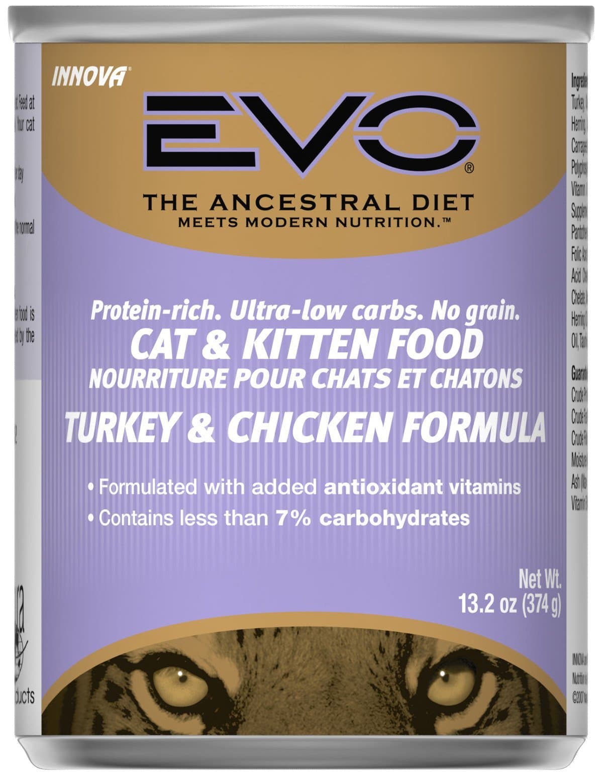 EVO Turkey & Chicken Cat & Kitten Food - 12x13.2 oz