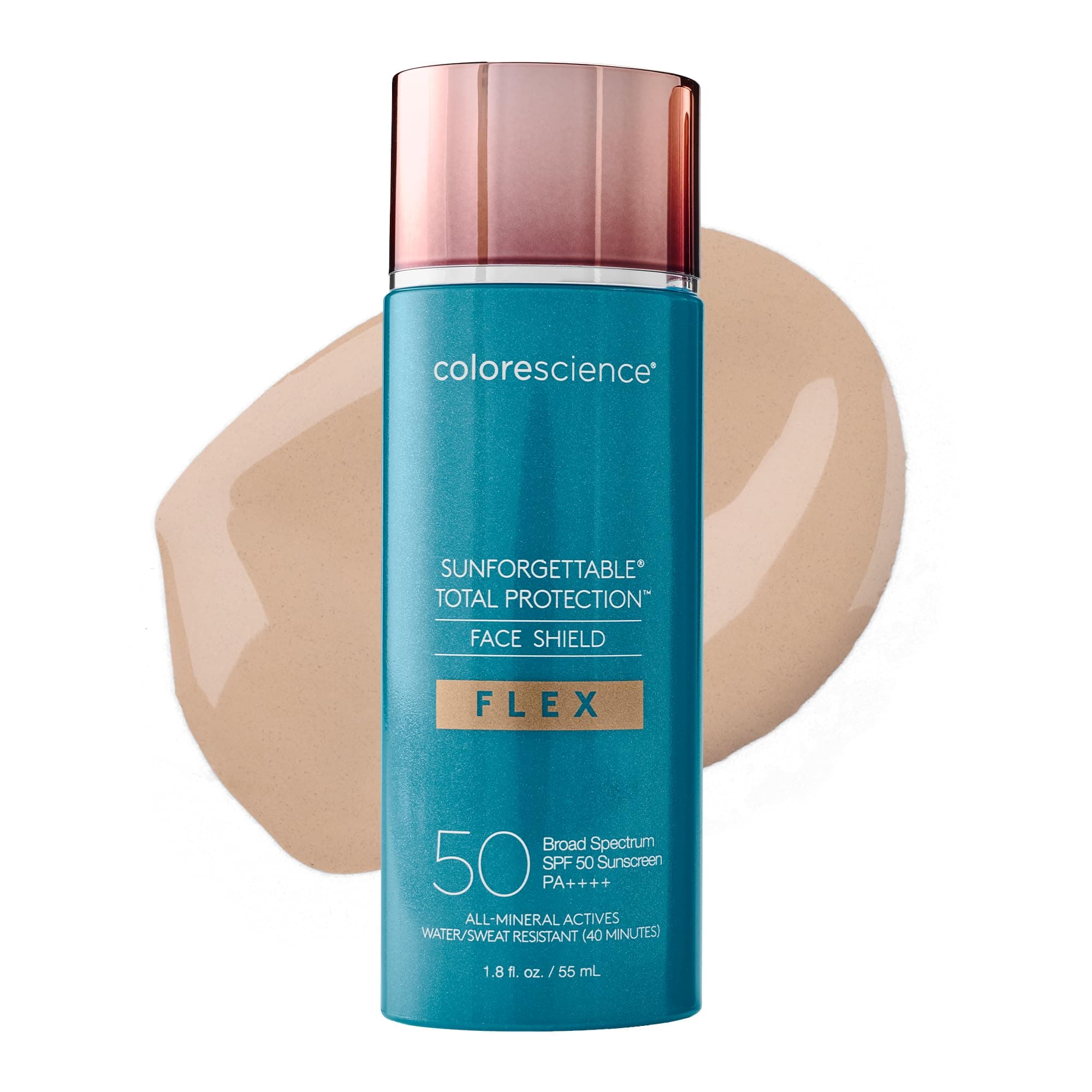Colorescience Total Protection Face Shield Flex SPF 50, Zinc Oxide Formula, Light, 1.8 fl. oz.