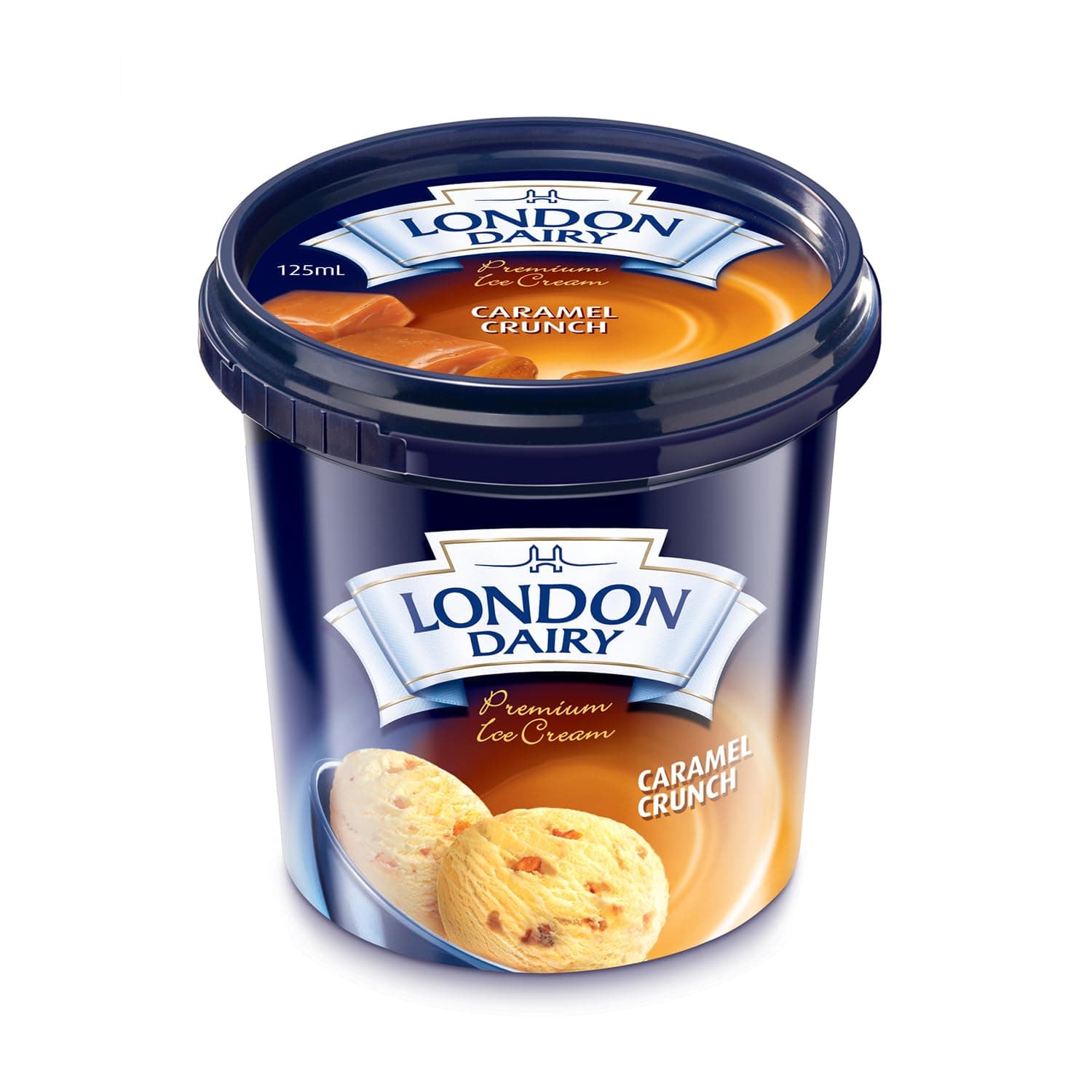 London Dairy Caramel Crunch Ice Cream, 125 ml