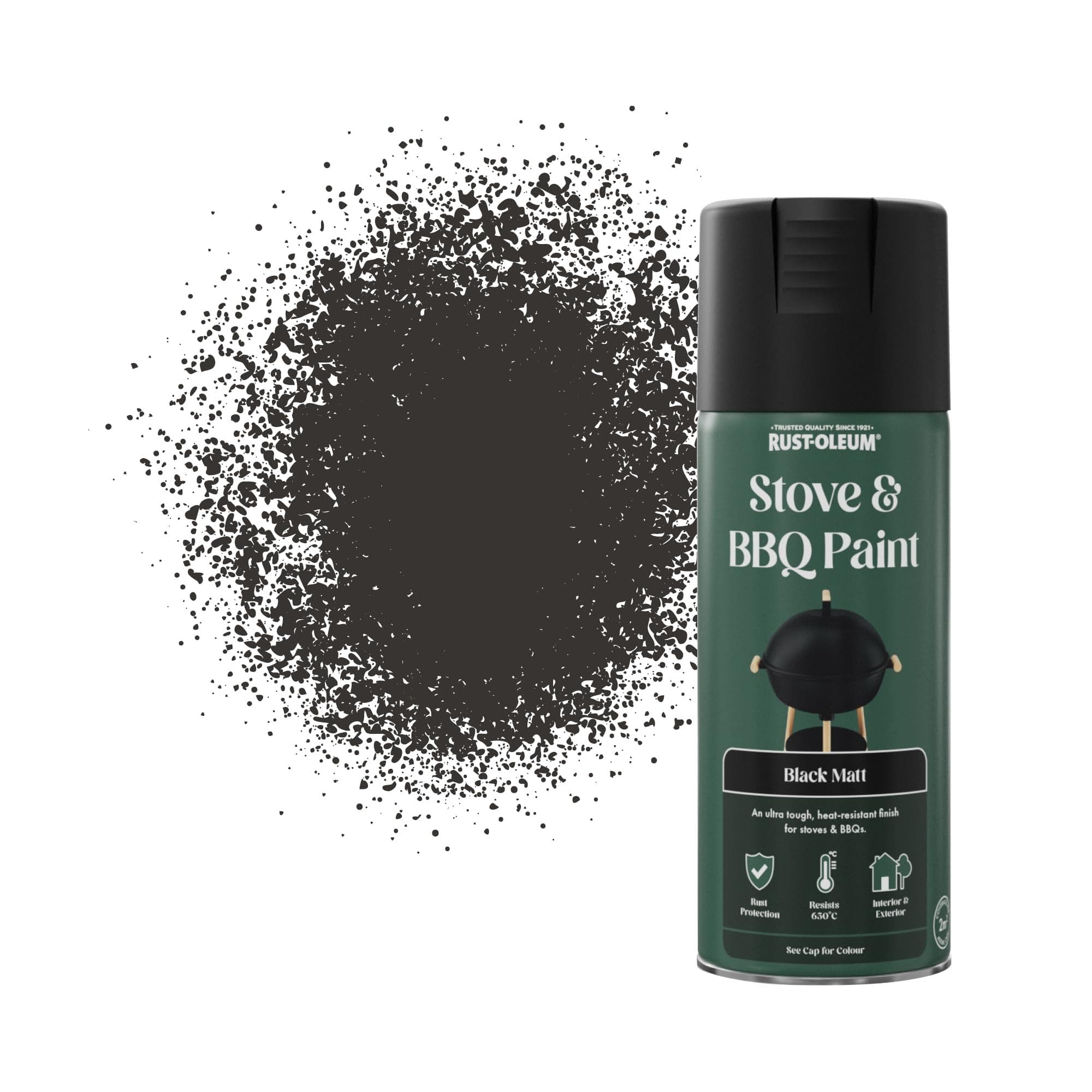 400ml Stove & BBQ Spray Paint - Black Matt