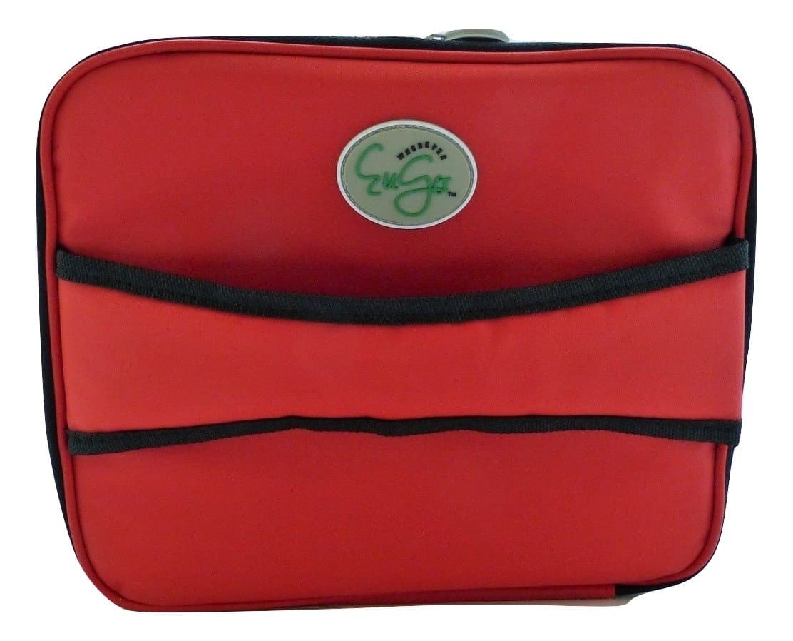Insulated Diabetes Supplies Travel Case and Organizer, Medical Supplies Bag 10” x 8.5” x 3.5” - Sports Red