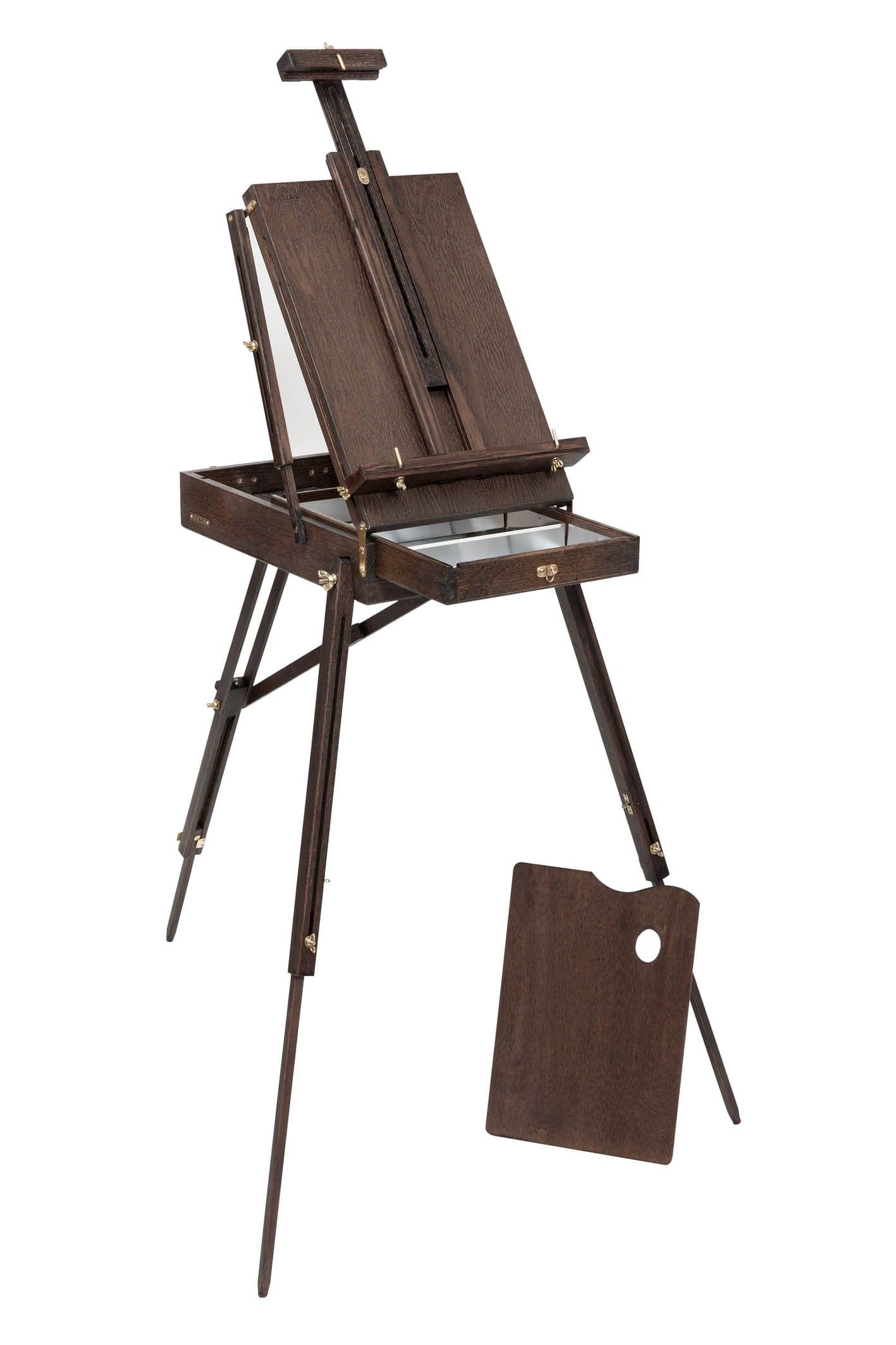 Jullian Vintage Mahogany French Easel with Carrying Bag
