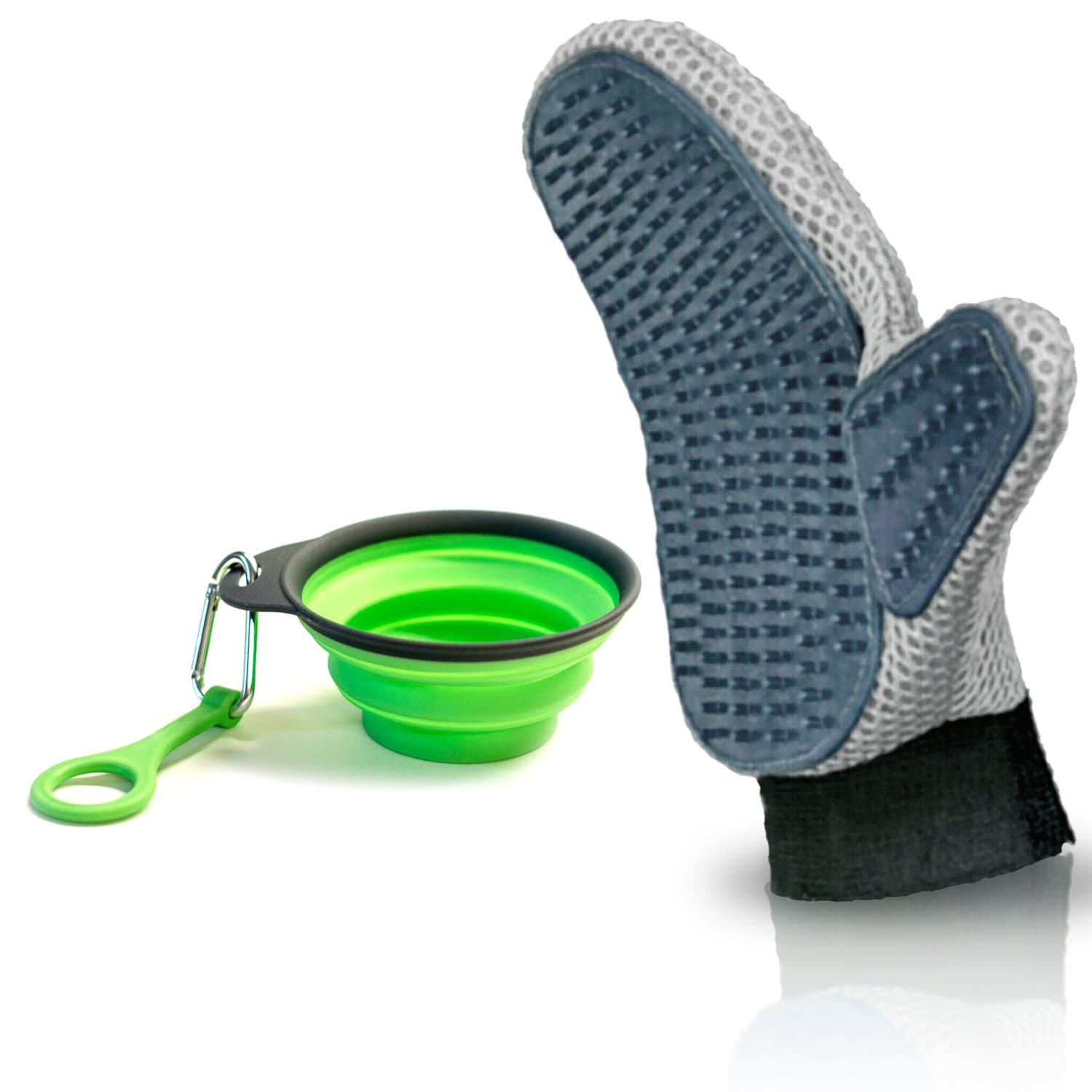 DakPets Pet Grooming Glove: Gentle Deshedding Brush Glove - Efficient Pet Hair Remover Mitt - Massage Tool - for Dogs and Cats with Long and Short Fur