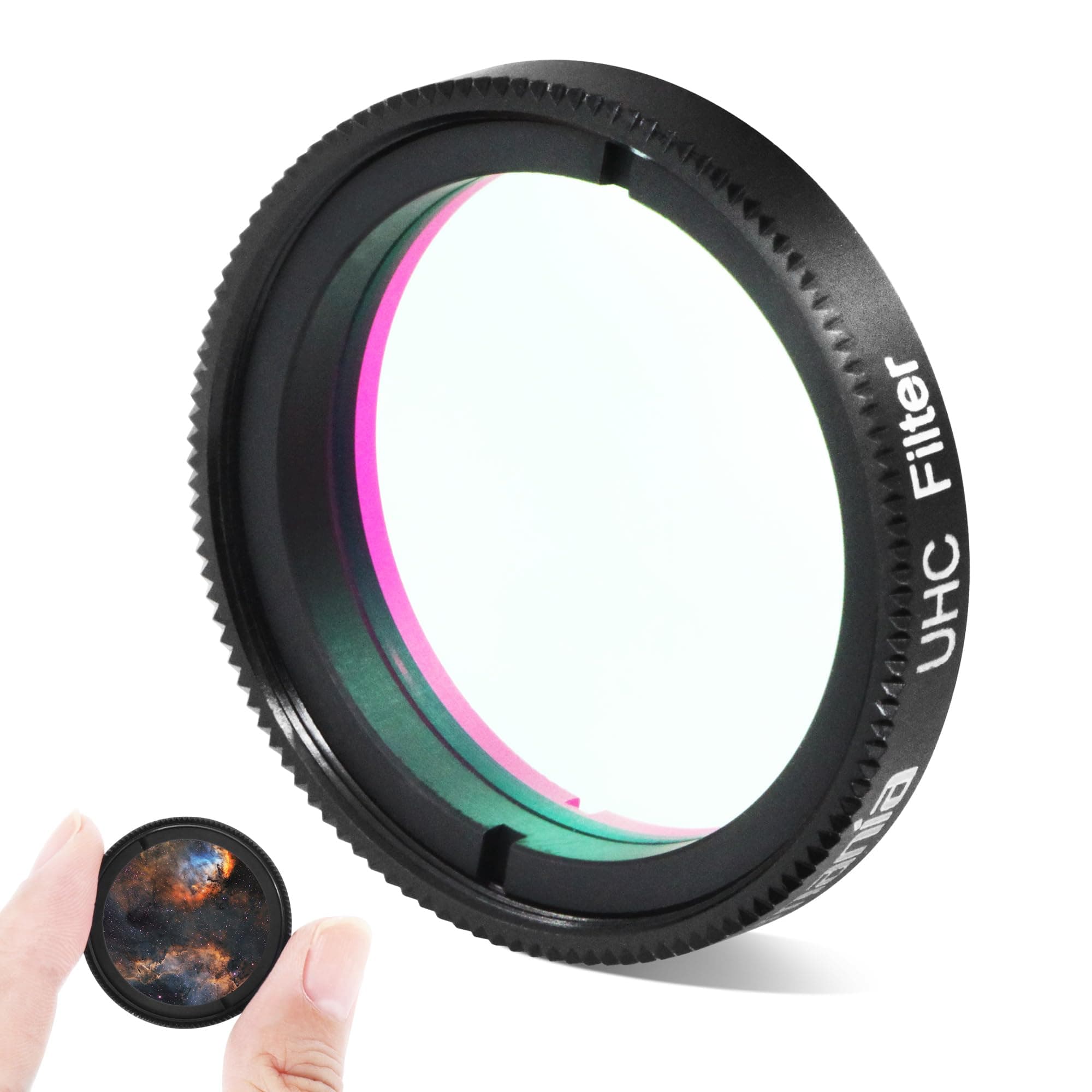 Astromania 1.25" UHC (Ultra High Contrast) Filter - Superb Views of The Orion, Lagoon, Swan and Other Extended Nebulae