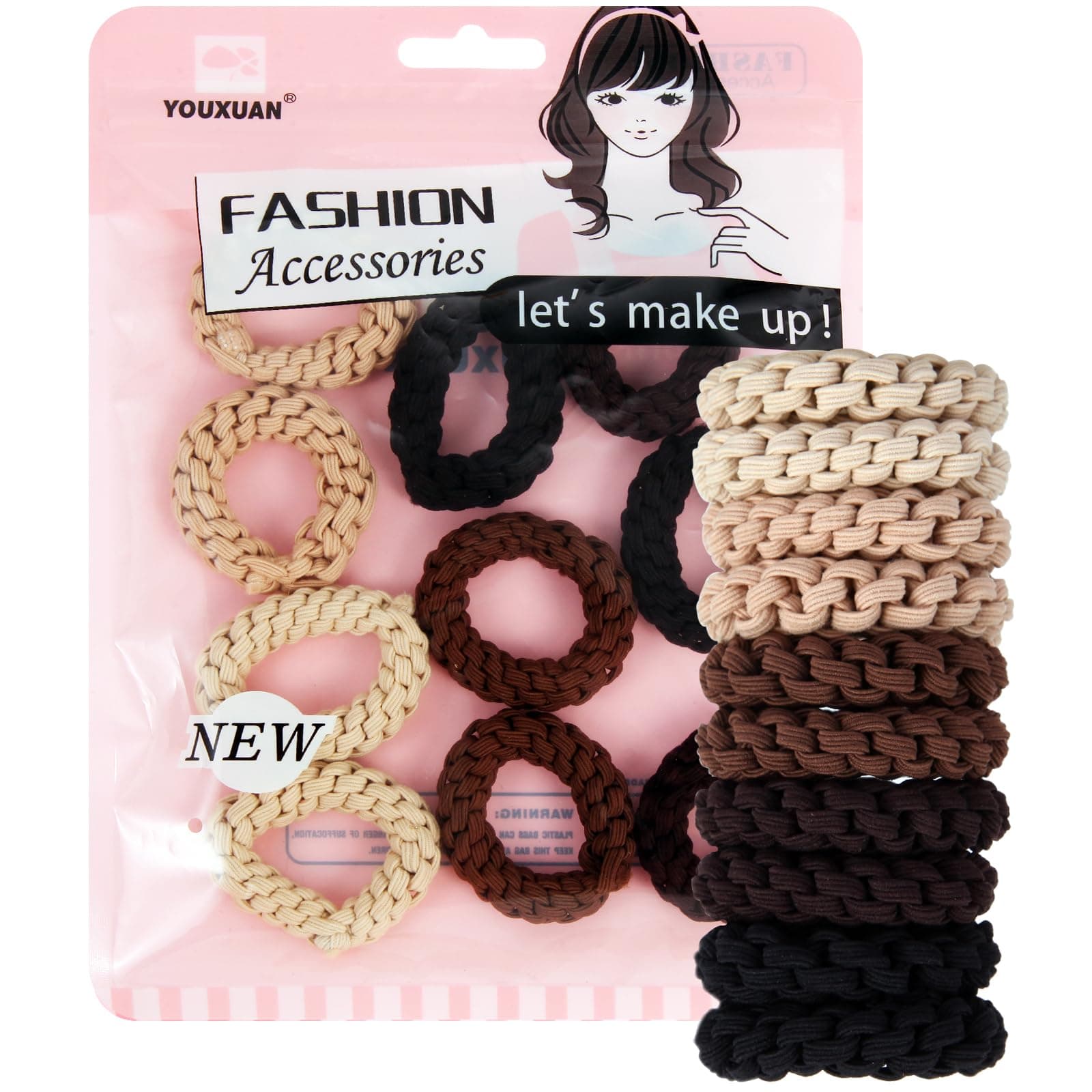 Comfortable Handmade Braided Elastic Hair Ties