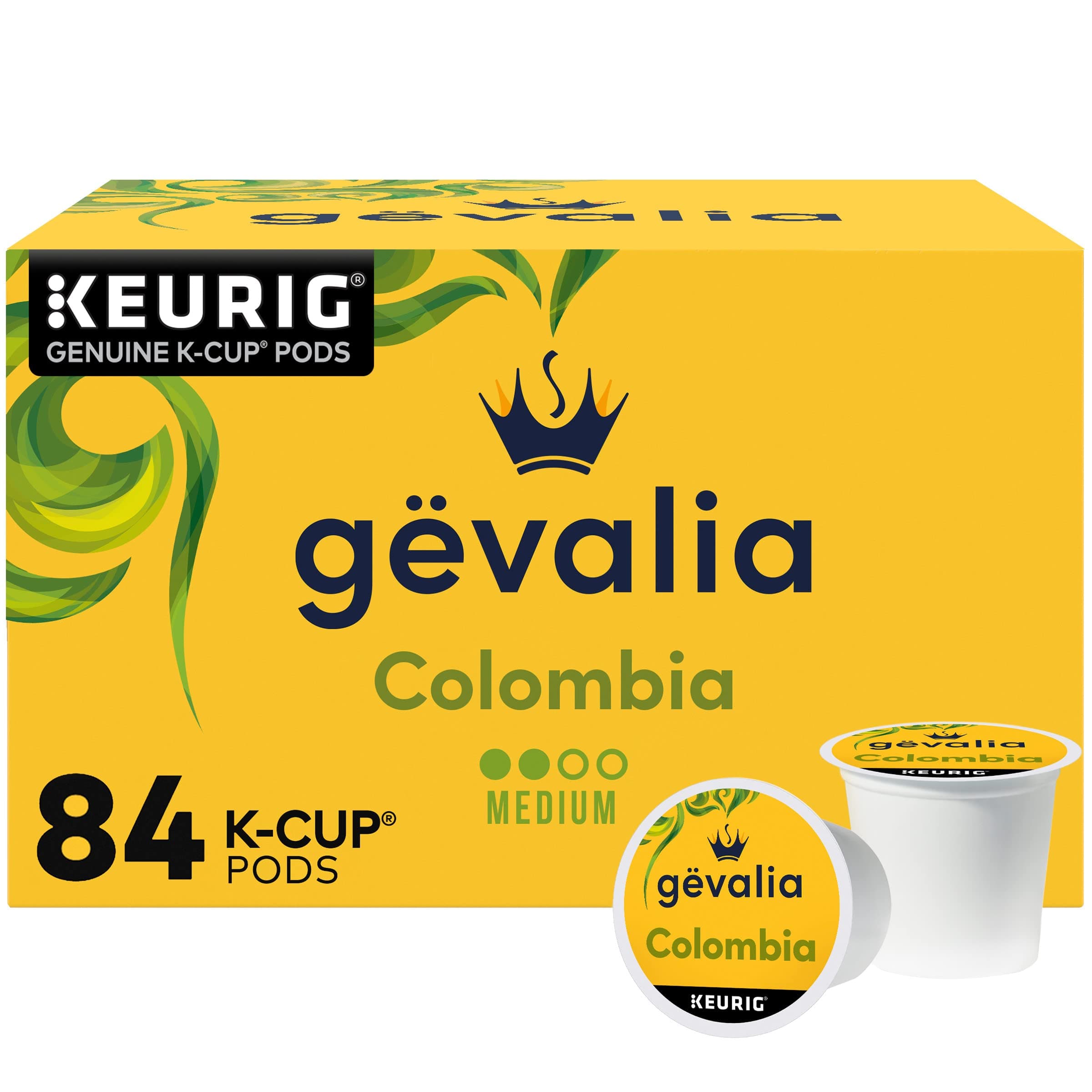 Gevalia Colombian Coffee K-Cup Pods, 84 ct - 29 oz Box