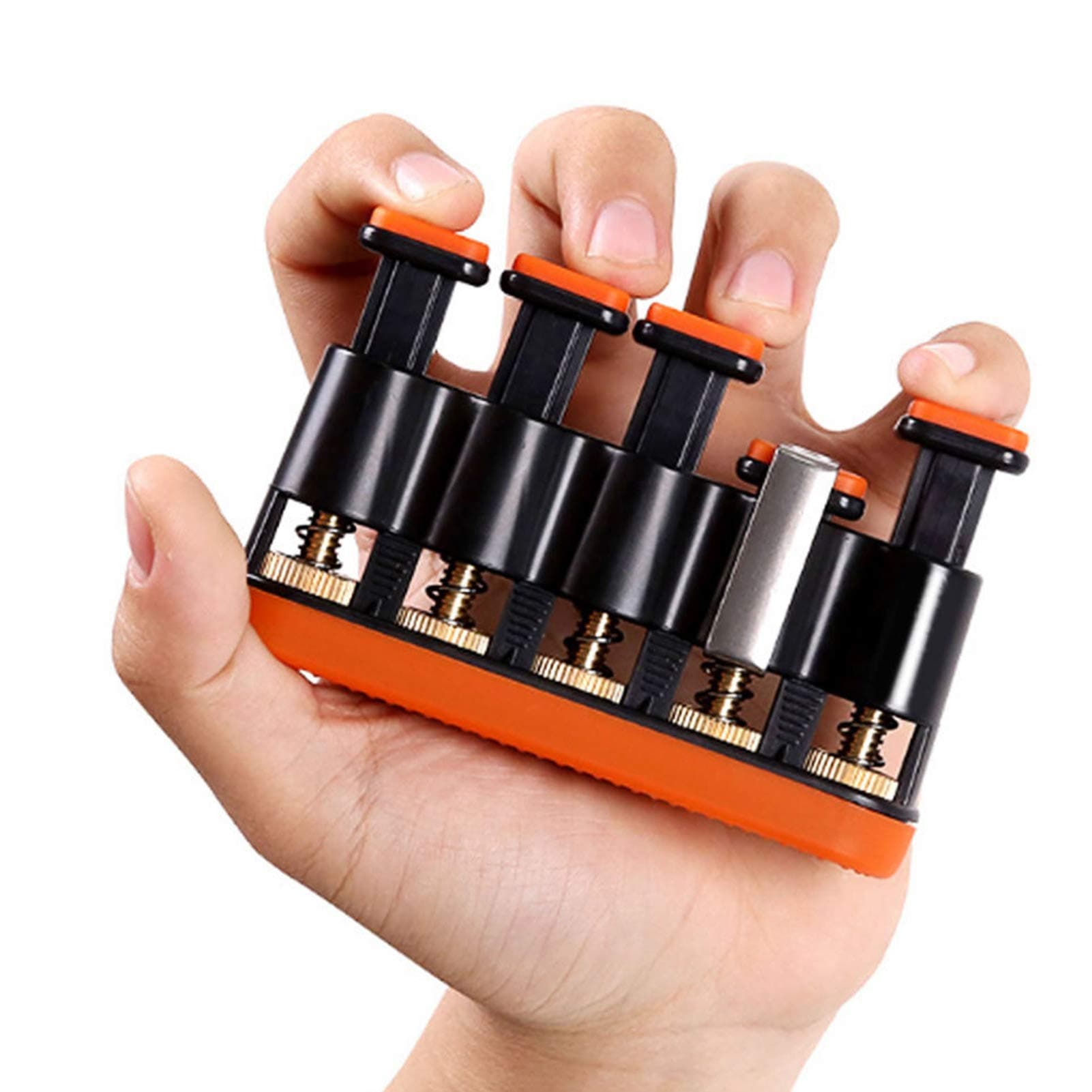 DILIMI Finger Strengthener, Guitar Beginner Exercier, Finger Trainer, Hand Grip Strength Trainer for Athletes,Musicians