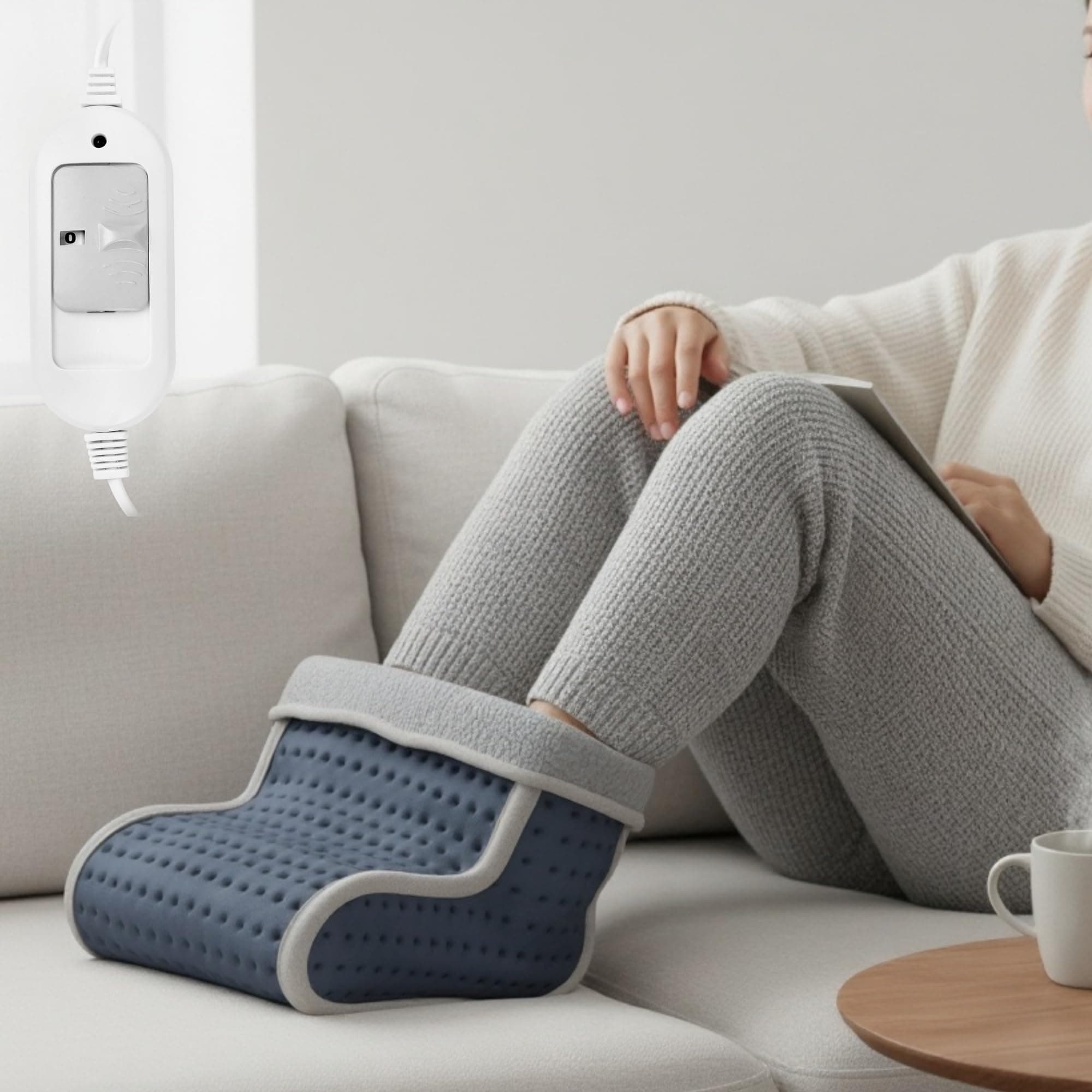 Foot Warmer for Cold Feet & Pain Relief (Analog) | 3 Heat Levels | ThermoLock™ Thermostat Control | TheraFlex™ 6-Layer Build | Removable & Washable Inner Cover | ISO 13485 & CDSCO Certified | 1-Year HeatCare™ Warranty