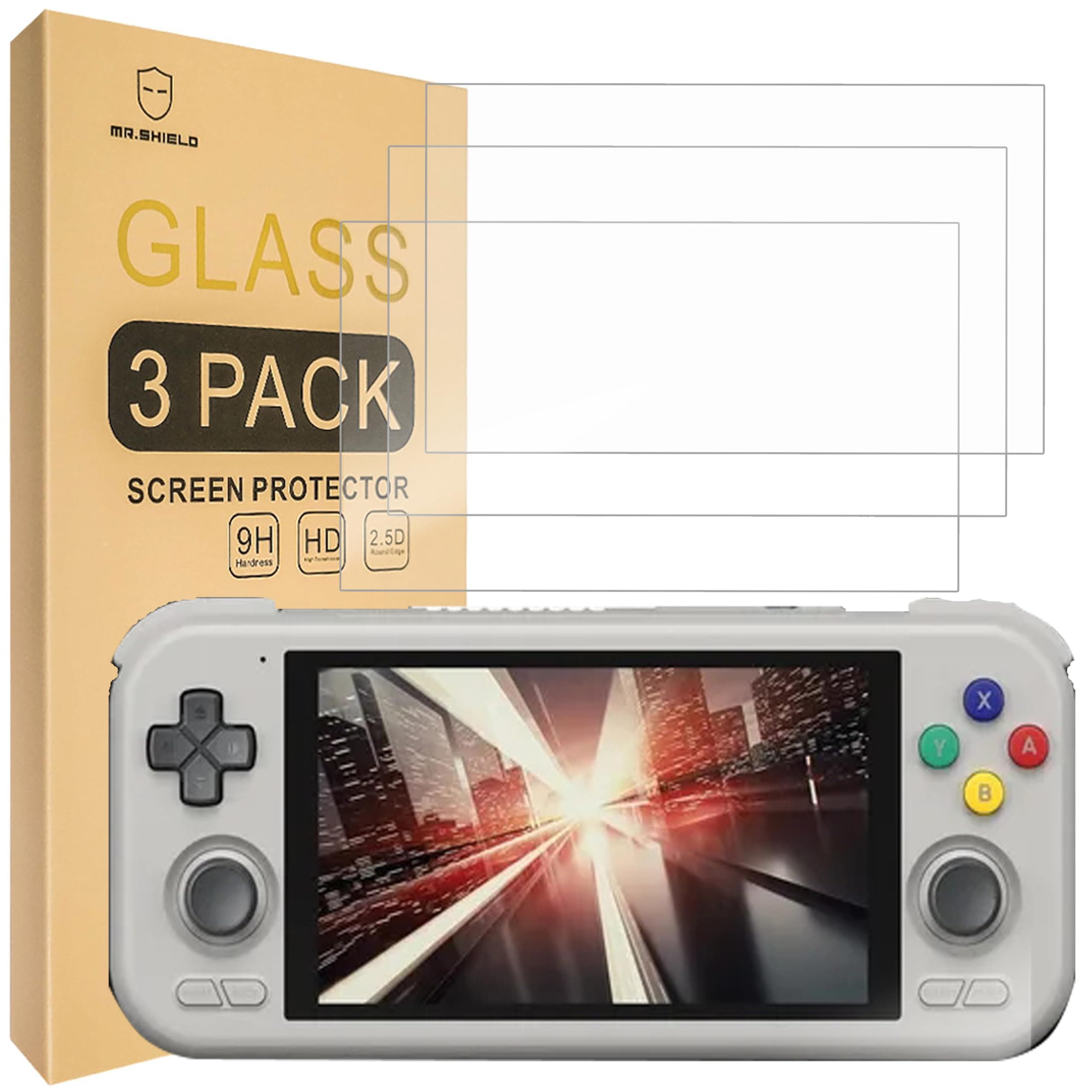 Screen Protector compatible with Retroid Pocket 4 / Retroid Pocket 4 Pro [Tempered Glass] [3-PACK] [Japan Glass with 9H Hardness]