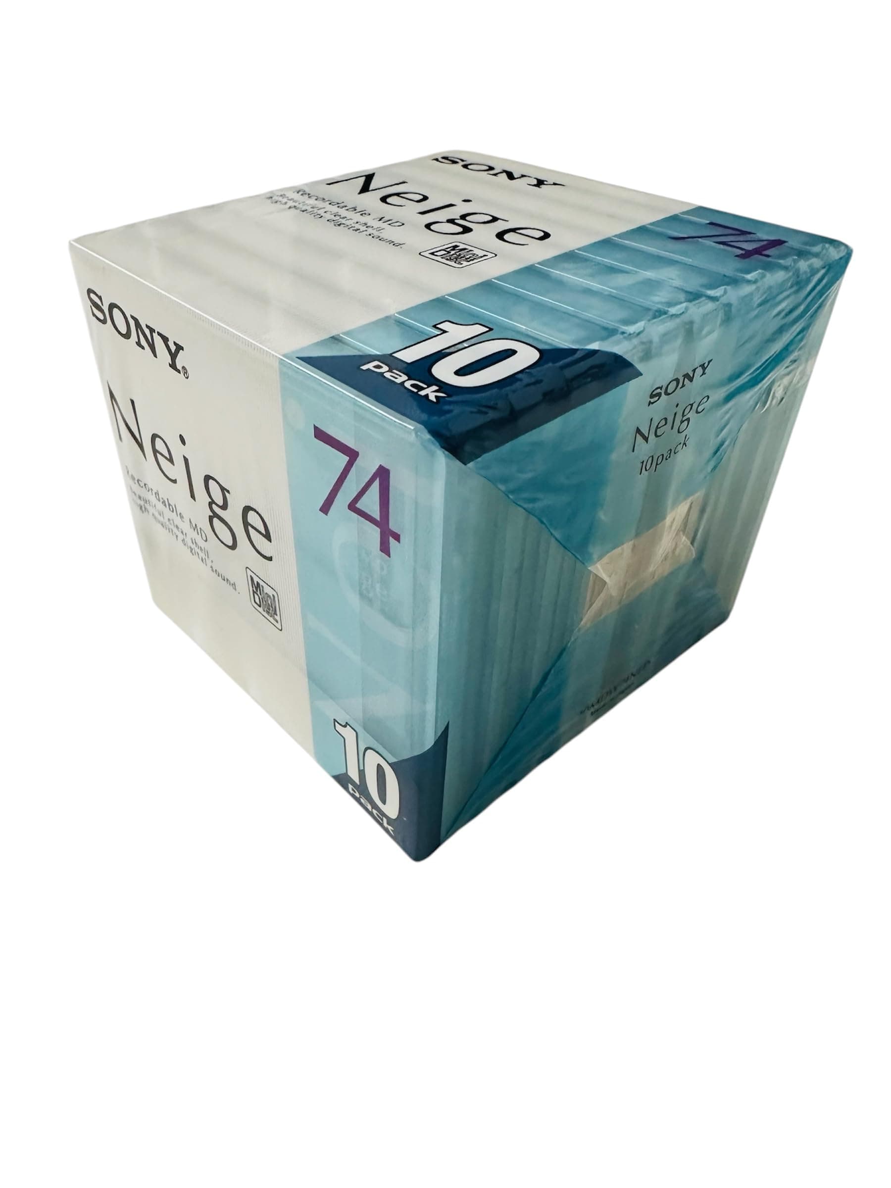 Sony Neige 74 minute blank minidisc 10 disc pack