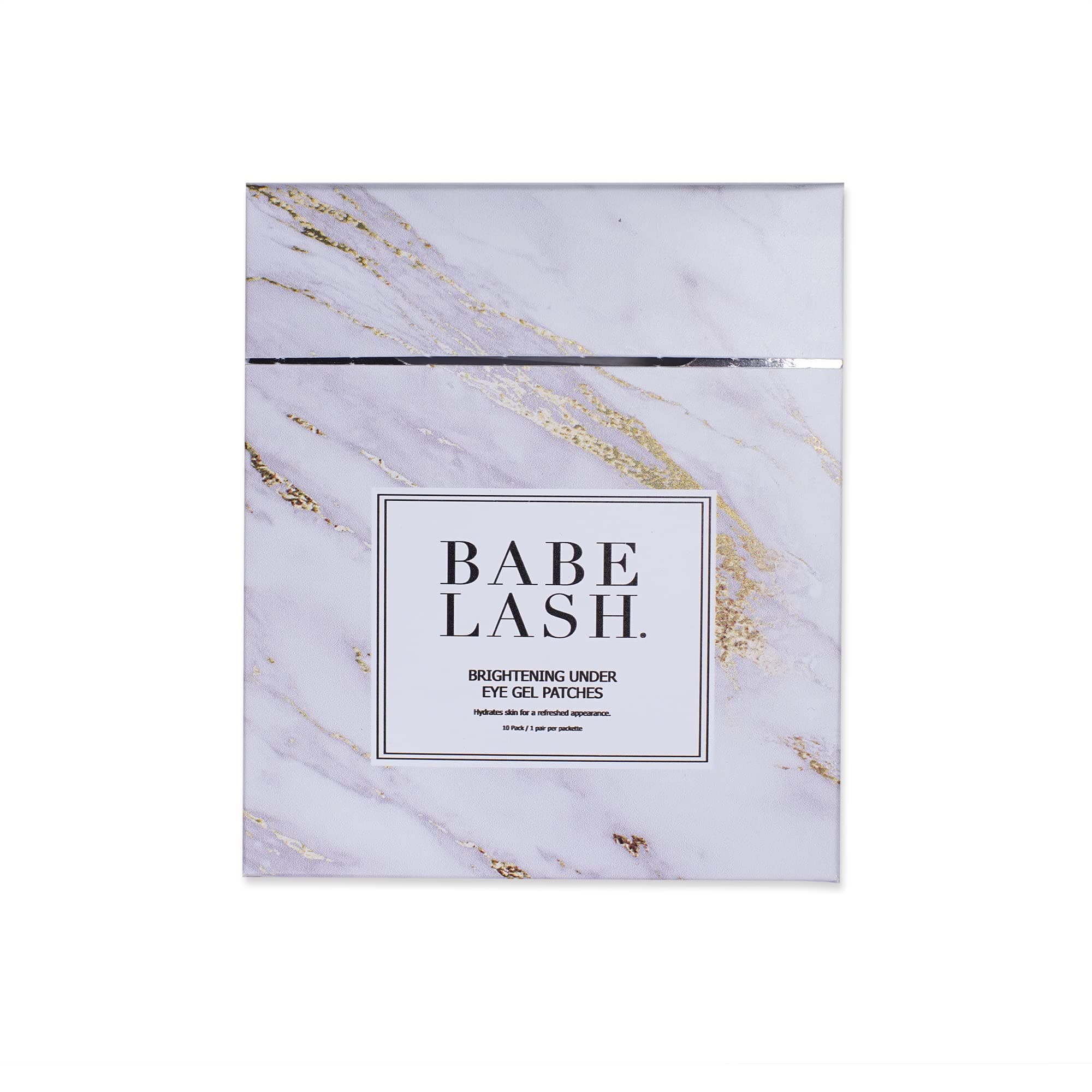 Babe Lash Brightening Under Eye Gel Patches (10 Pack) for Fine Lines, Puffiness & Dark Circles - Moisturizing Eye Gel Patches Kit - Eye Pads for Under Eye Treatment with Niacinamide for Puffy Eyes, Wr
