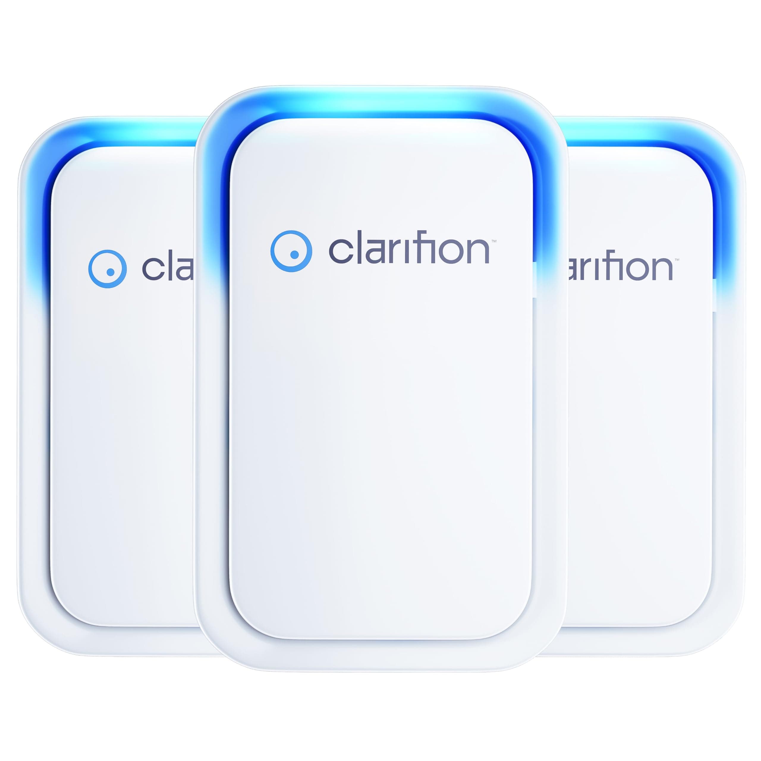 Clarifion Negative Ion Generator with Highest Output (3 Pack) Filterless Mobile Ionizer Travel Air Purifier, Plug in, El...