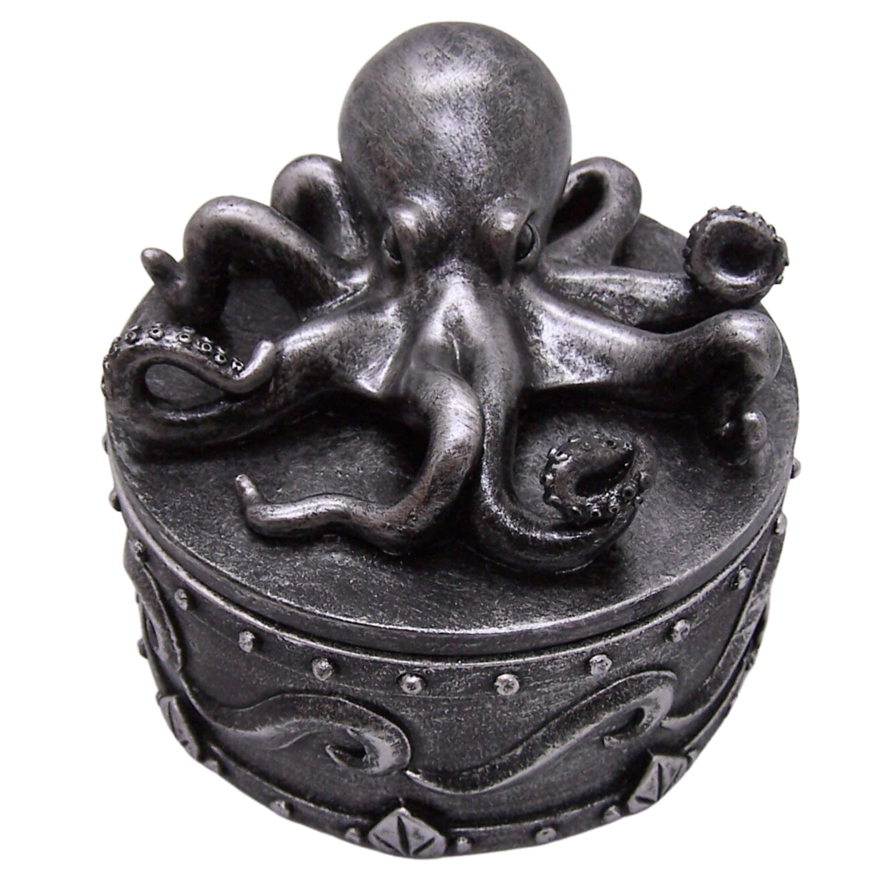 Wowser Octopus Trinket Box, Sea Safe Keeper Jewelry Case, Marine Themed Decor, 4 Inches