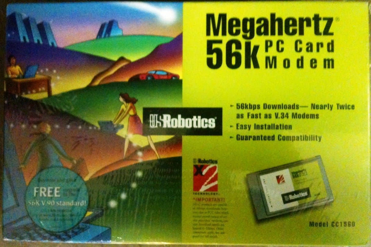 USRobotics Megahertz 56k PC Card Modem -(CC1560)
