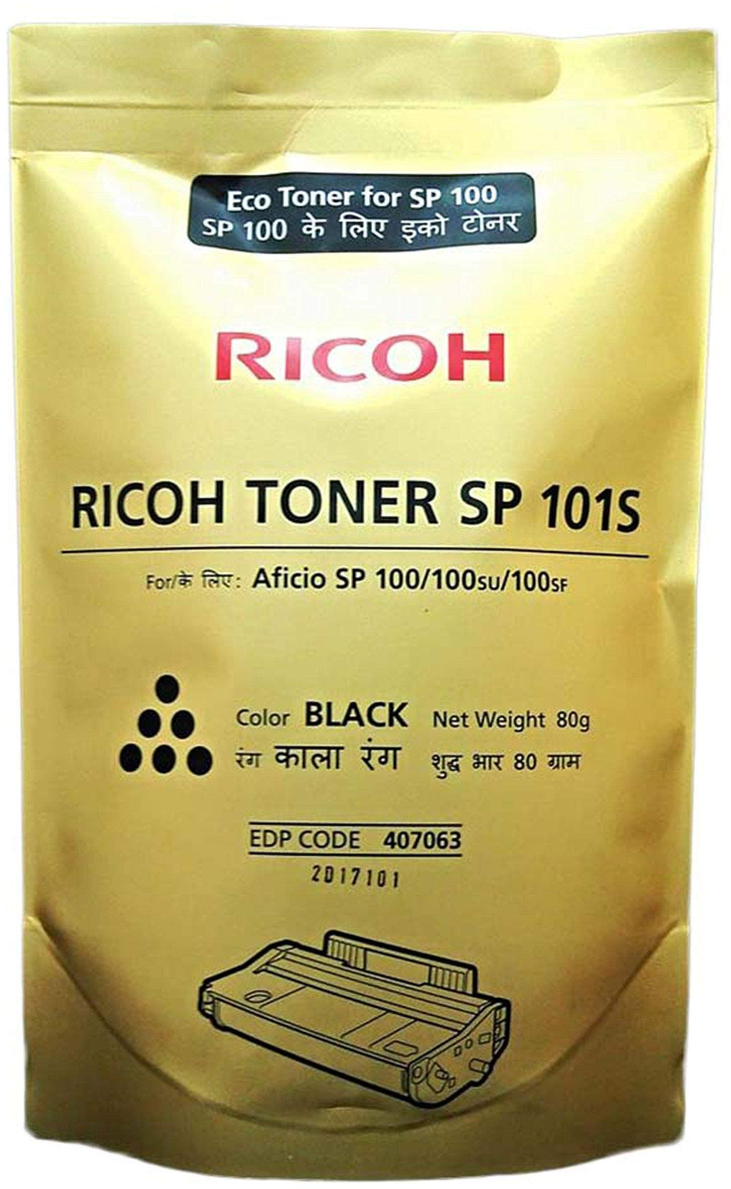 Ricoh SP 101S Original Laser Printer Toner Refill Pouch (Black)