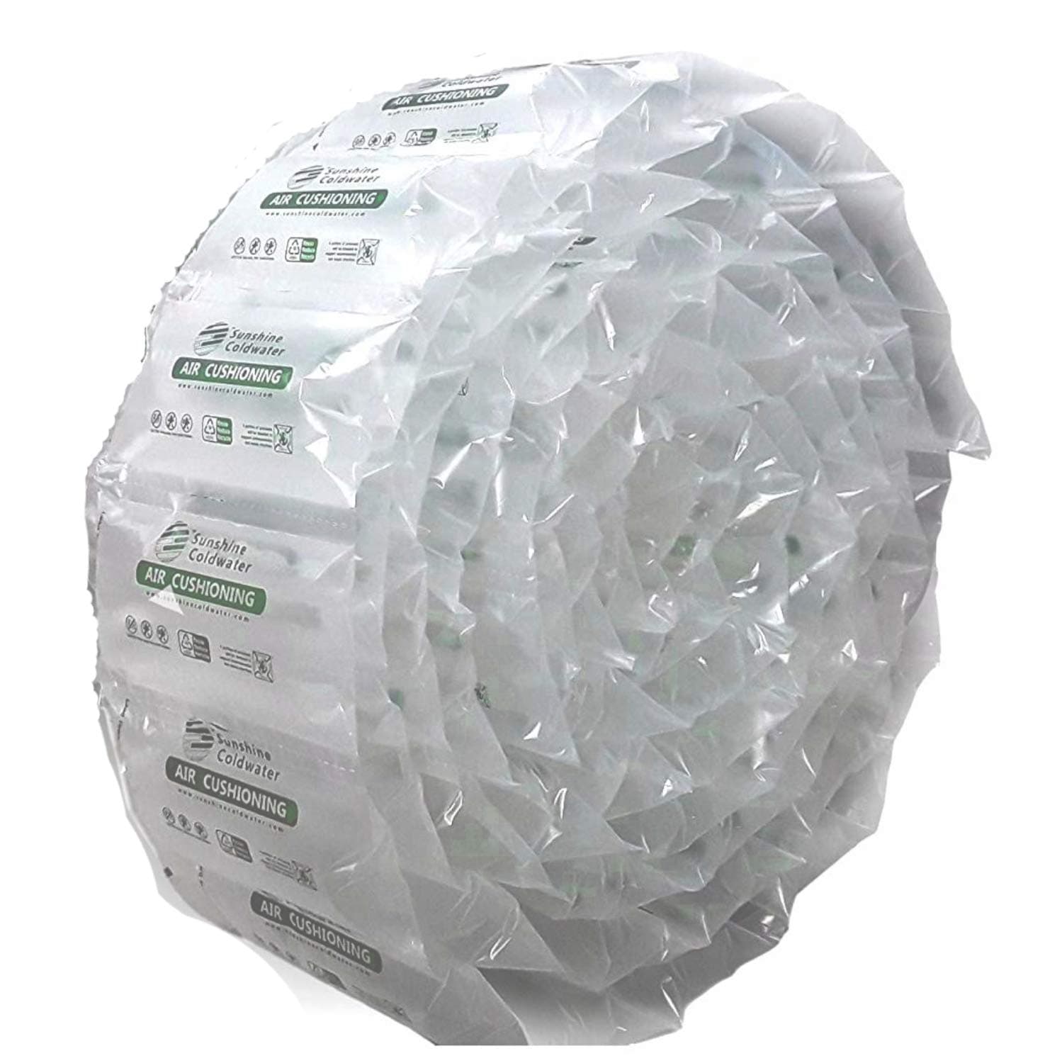 SunshineColdwater Industrial Air Pillows (85 Count) Pre-Filled, 8 x 4 in 12 gal, 1.8 cu ft, Shipping Packing Package Cushioning