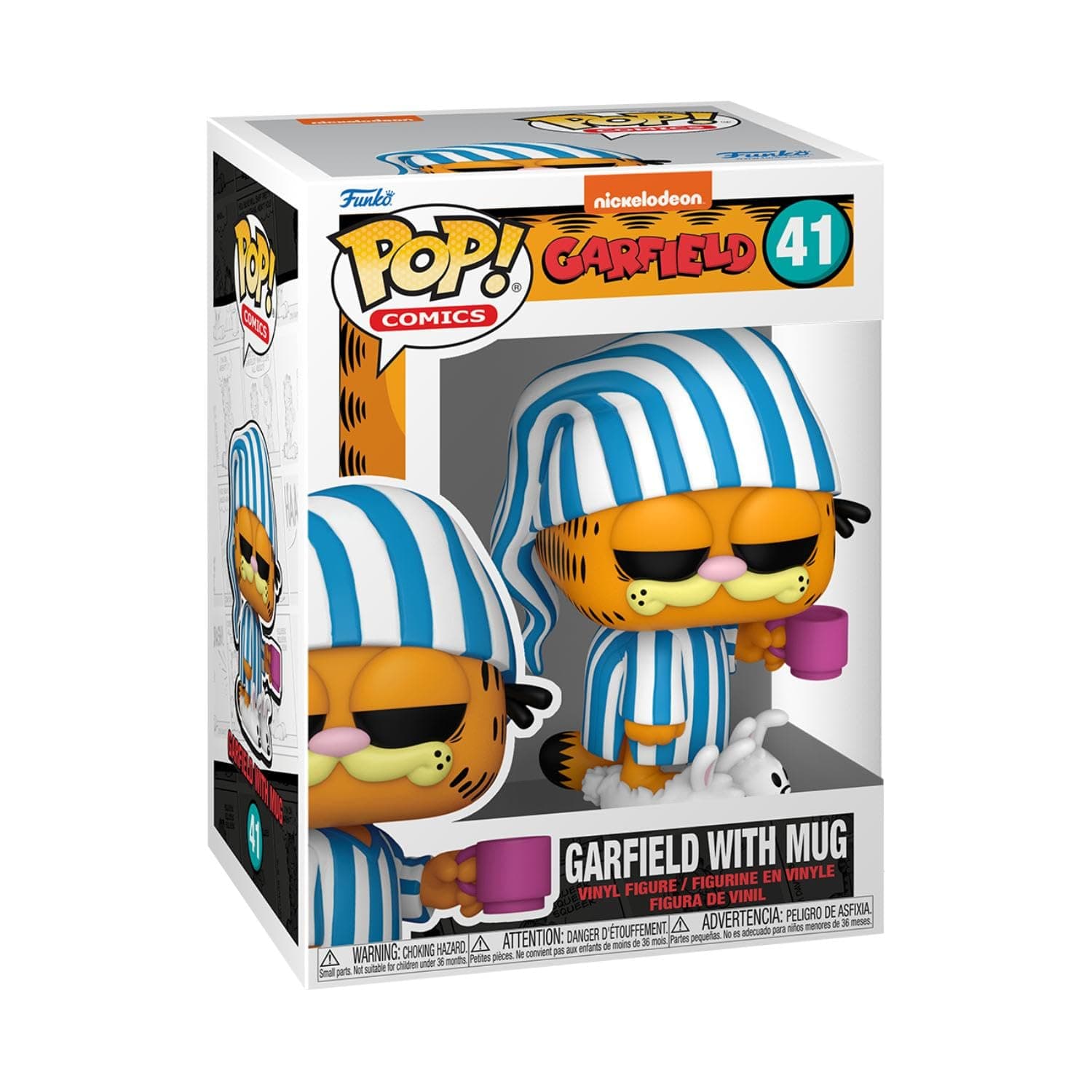 POP! Comics: Garfield– Garfield with Mug - Collectable Vinyl Figure - Gift Idea - Official Merchandise - for Kids & Adults - Cartoons Fans - Model Figure for Collectors and Display