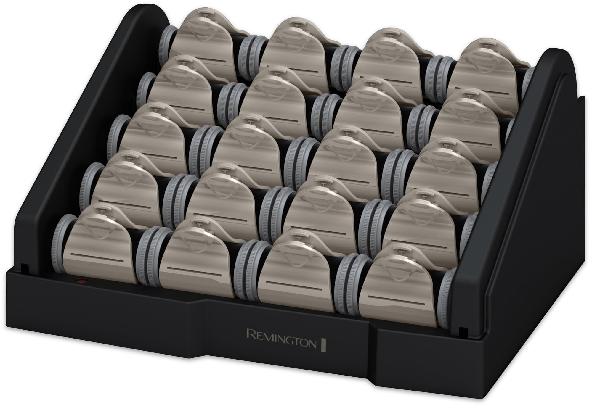 Remington H-2050 T-Studio Ceramic Heated Clip Hair Rollers with Tourmaline