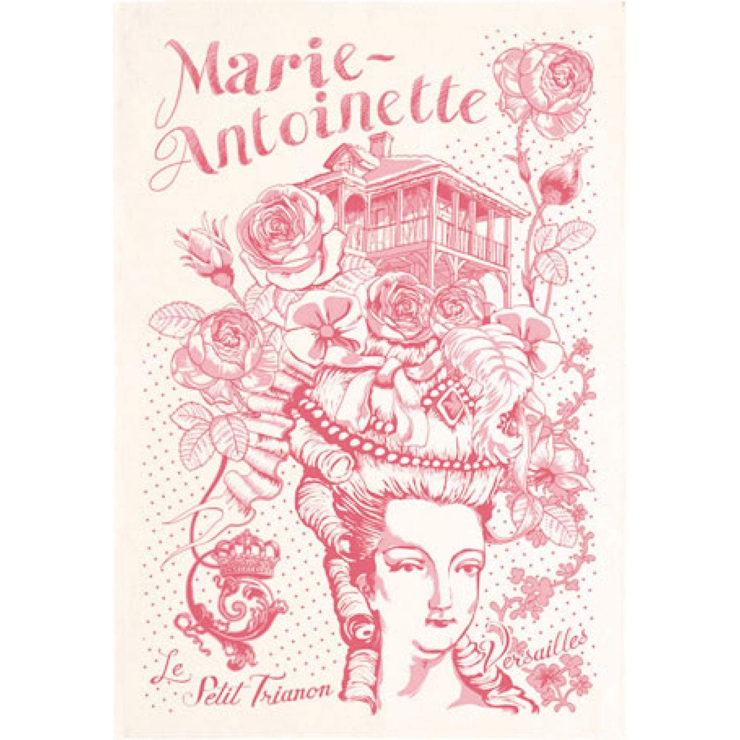 Torchons et Bouchons Versailles Marie Antoinette Tea Towel
