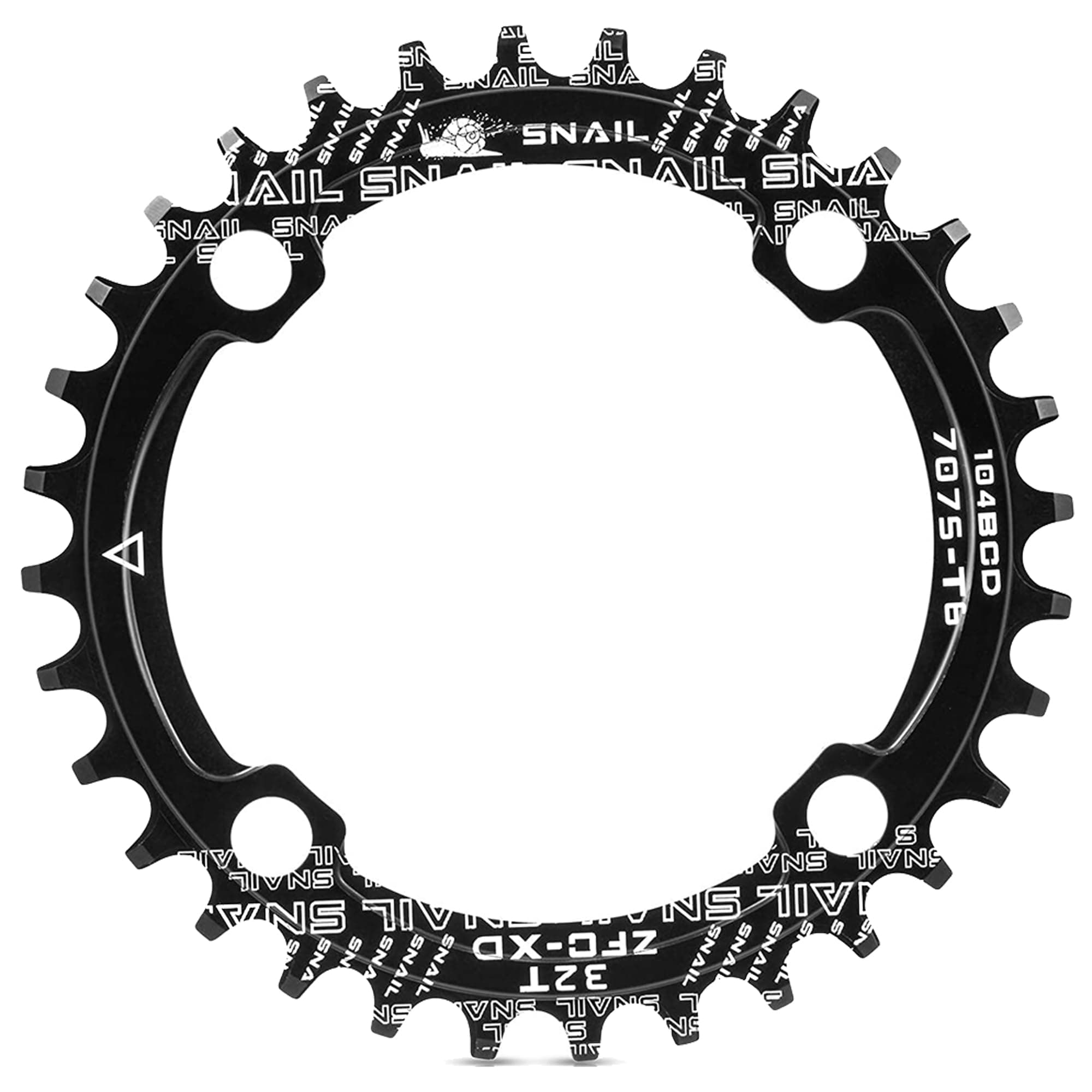 YUEMING Bike Chain Ring, Aluminum Alloy Chainring 104BCD 32T Single Crank Chain Ring Bicycle Repair Parts for Road Bikes, Mountain Bikes, BMX MTB Bike