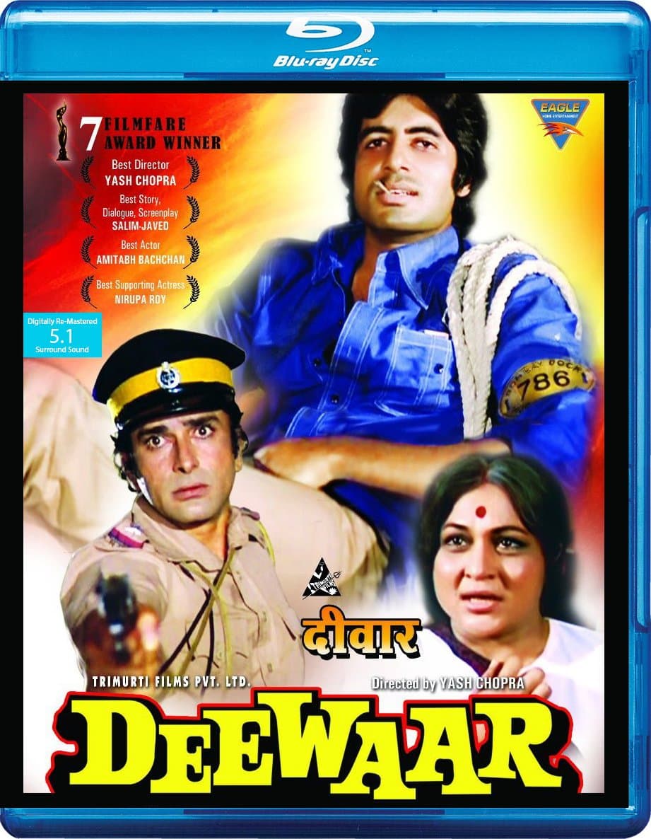 DEEWAAR HINDI BLU RAY (ENGLISH SUBTITLES, ALL REGIONS)
