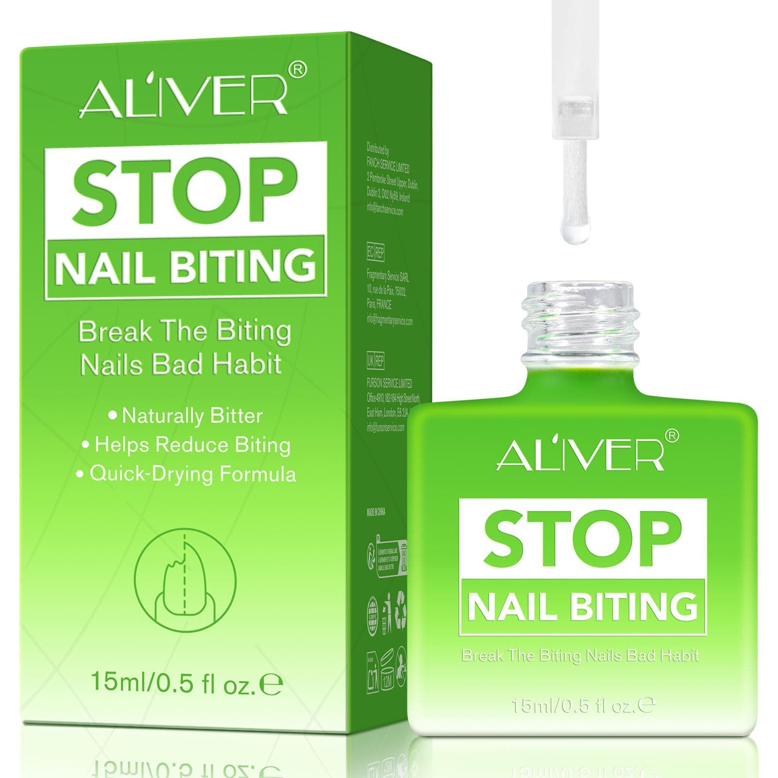 Nail Biting Thumb Sucking Deterrent Deeply Nourish Care for Toddlers Children Adults - Pack of 1