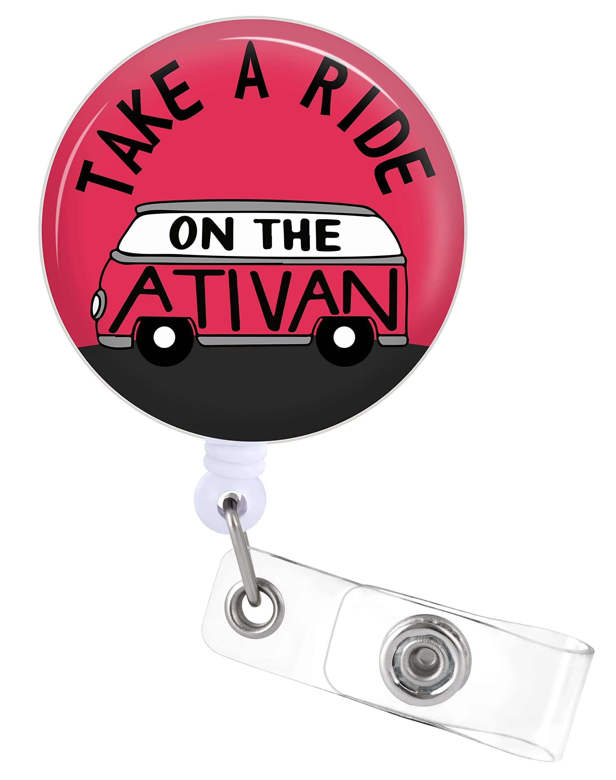 PlifalBadge Reels Holder Retractable with ID Clip for Nurse Name Tag Card Funny Psychology Psychologist Nursing Doctor Medical Work Office Alligator Clip ZJK-092306