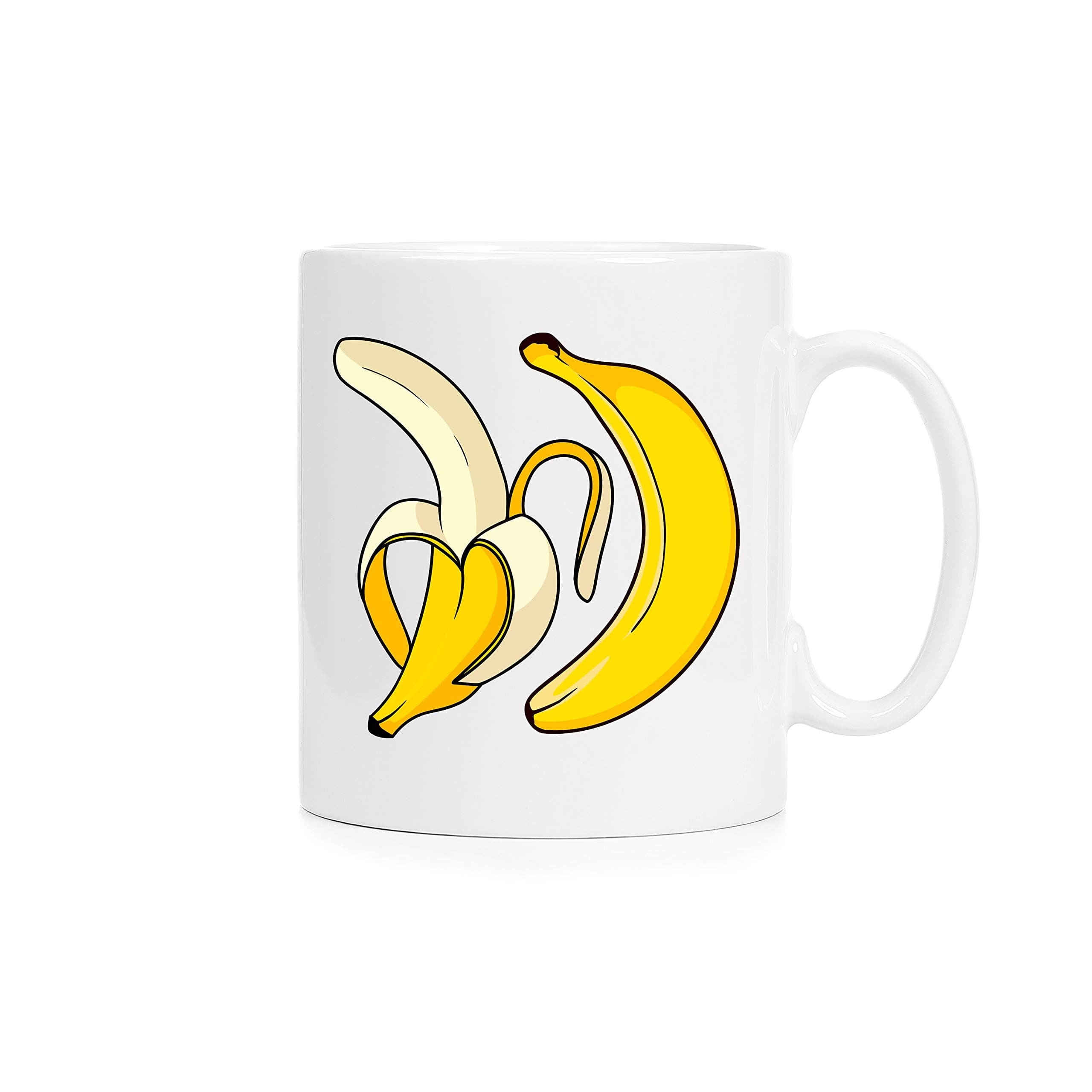 Bright Future HeirloomTwo Bananas Mug - Full Color 12 oz Ceramic Mug Sublimation Printing Perfect For Coffee, Tea & Hot Chocolate