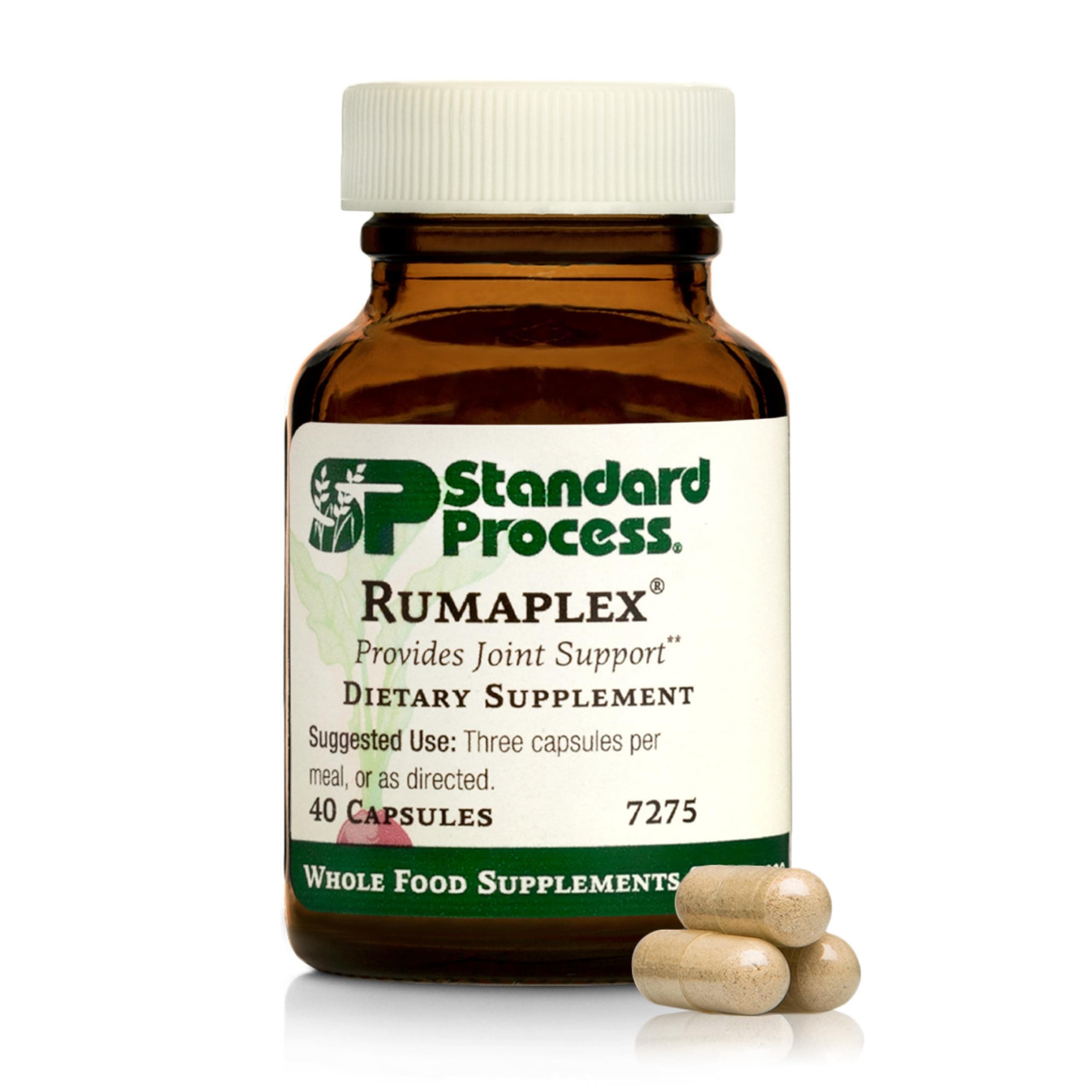Standard Process Rumaplex - Healthy Liver Support Supplement - Body Health Supplement with Vitamin A & Niacin - Aid Liver Health & Bile Production - 40 Capsules