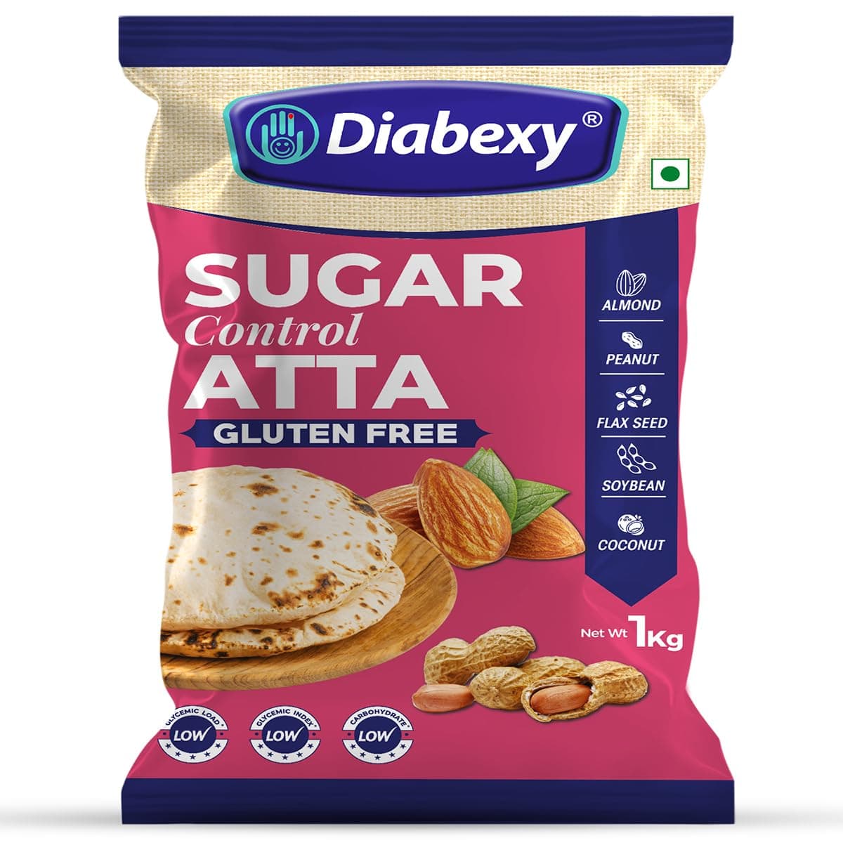 Diabexy Atta Gluten Free Sugar Control for Diabetics- 1 kg
