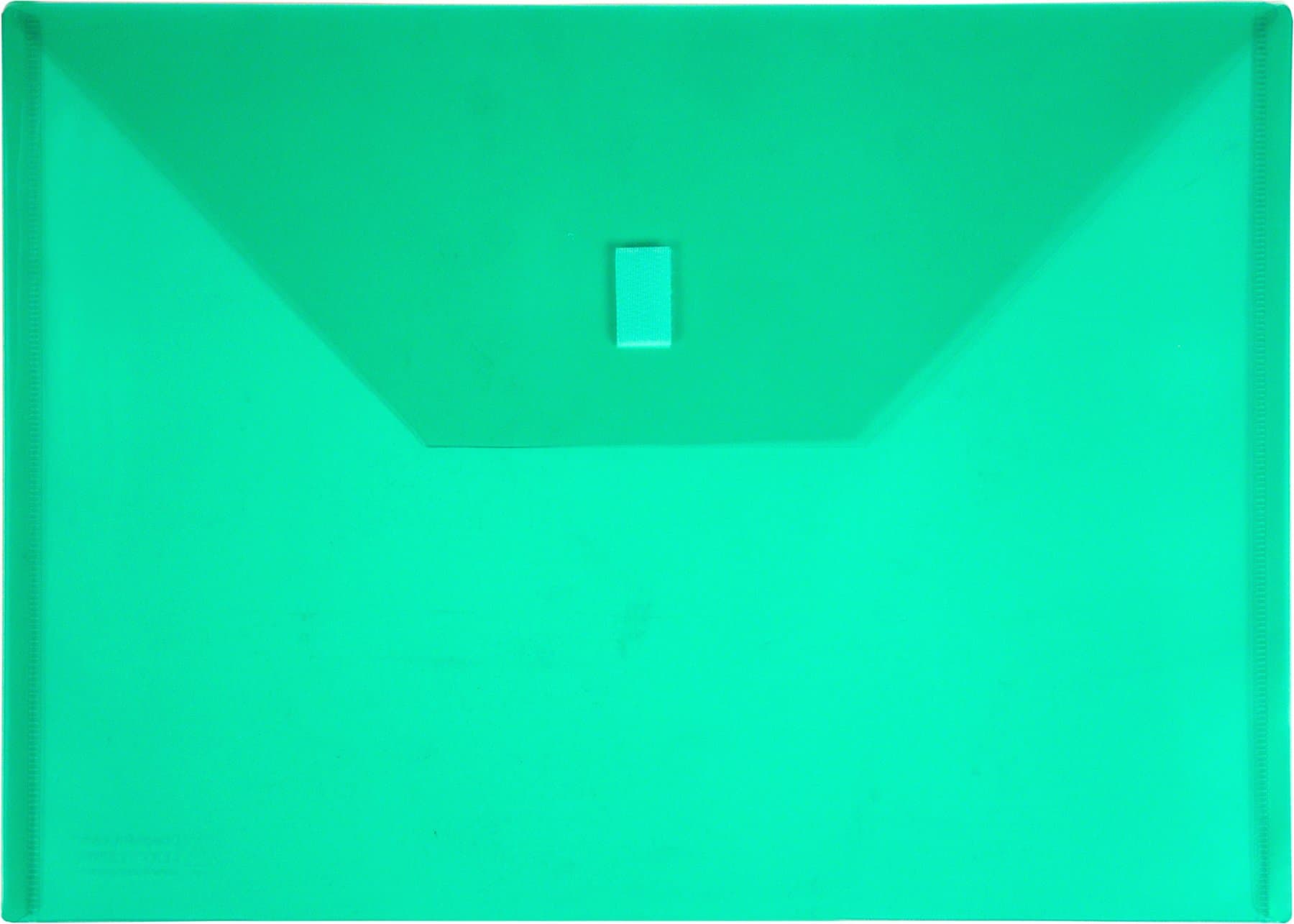 Lion Design-R-Line Poly Envelope,9 3/8 x 13 Inches, Transparent Green, Pack of 6 (22080-GR-6P)