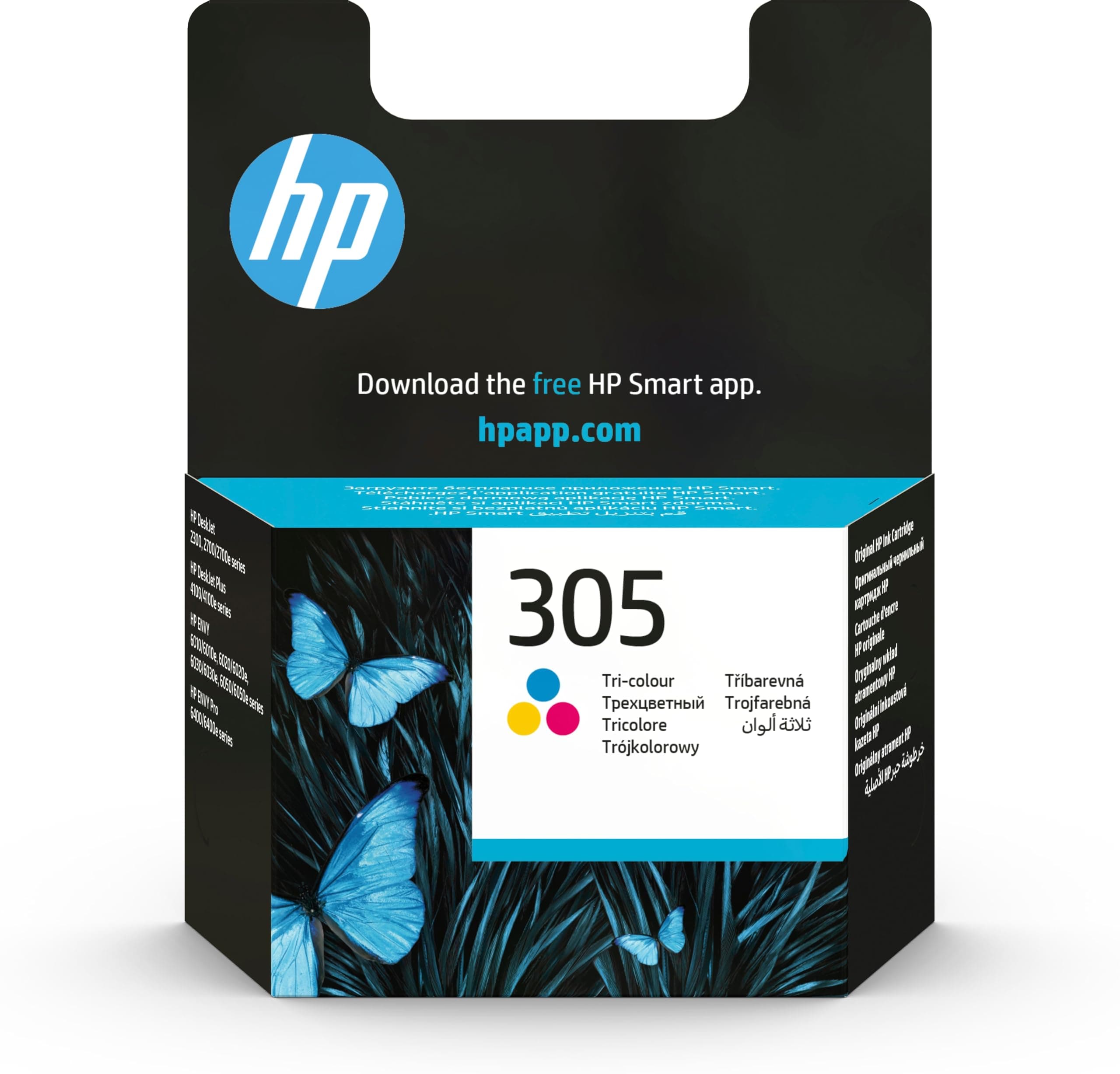 HP 3YM60AE 305 Original Ink Cartridge, Tri-color, Single Pack