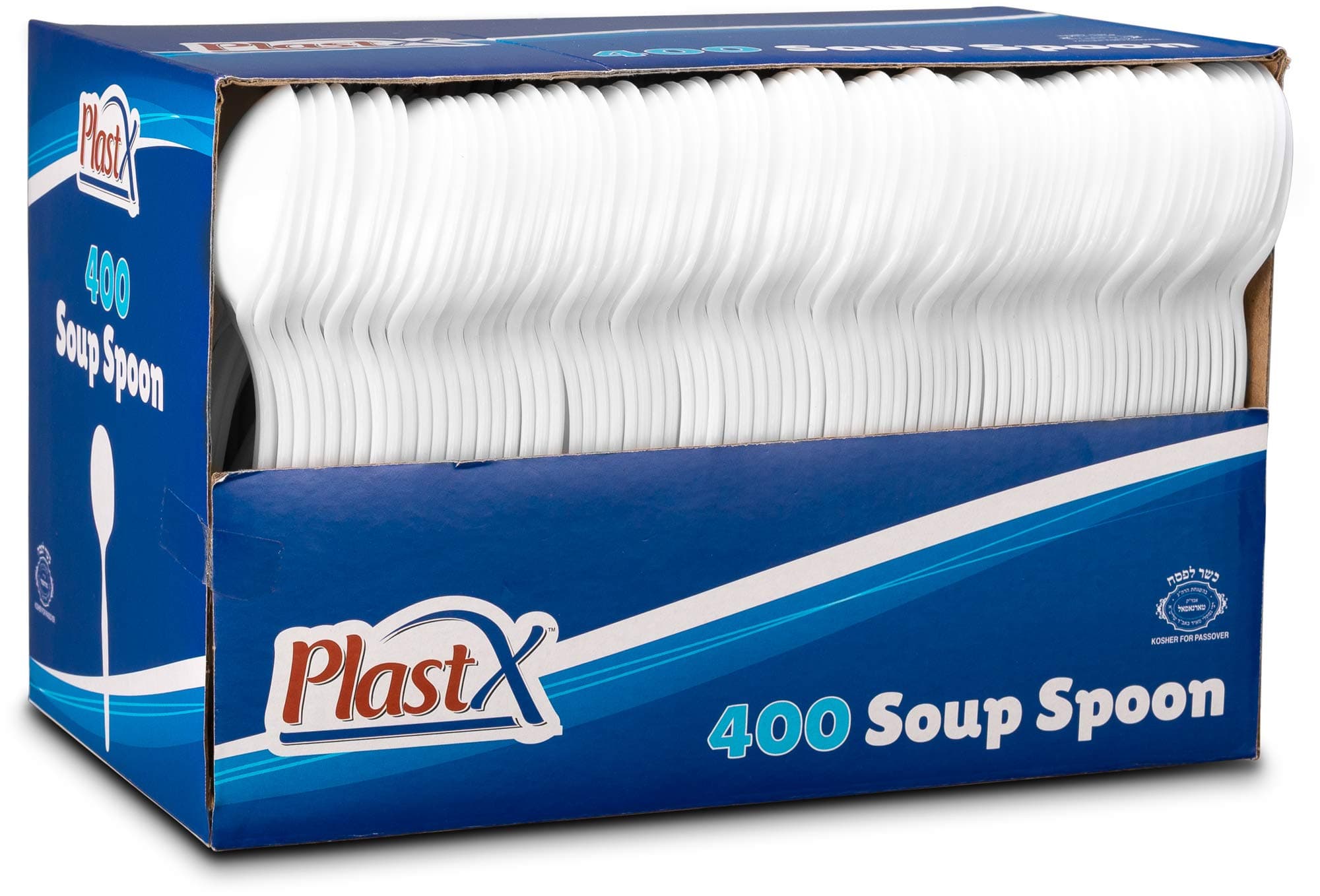 Cutlery 400 Count Disposable Plastic White Soup Spoons Great For Home, Office, Party, Concession Shop, or Restaurants, Kids, Outdoor Event Or Everyday Use (1 Box)