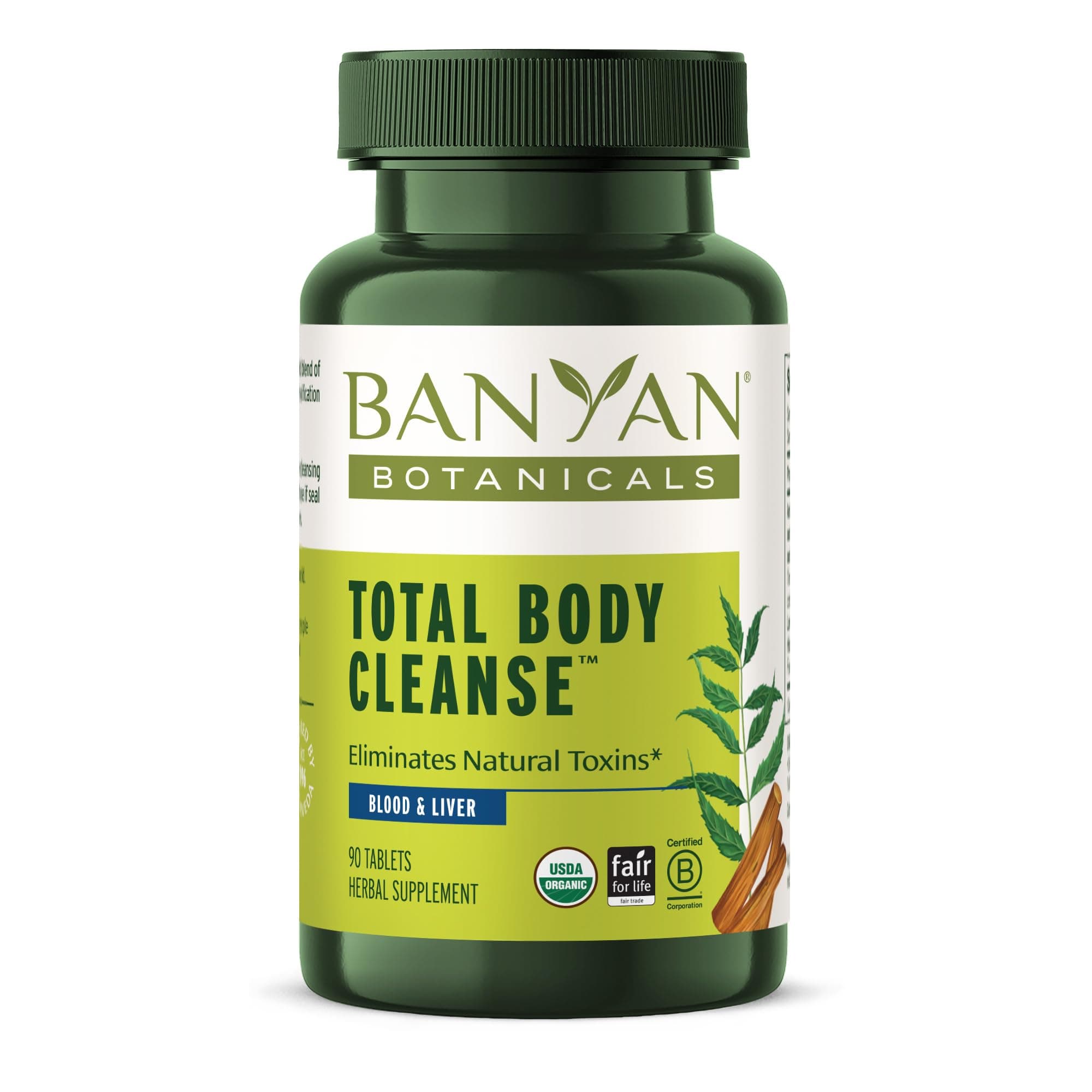 Organic Total Body Cleanse – Systemic Detox & Metabolic Reset Supplement – with Manjistha & Amla for Liver and Blood Purity – 90 Tablets – USDA Organic