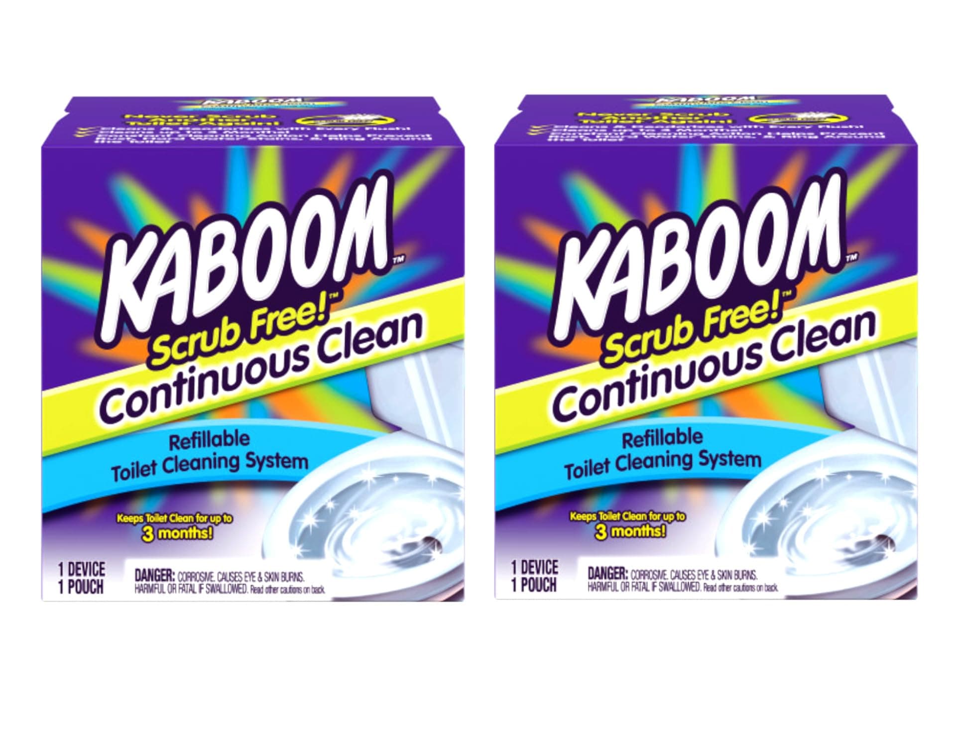 Church And Dwight 35113" kaboom Scrub Free Toilet Cleaning System (Pack of 2)