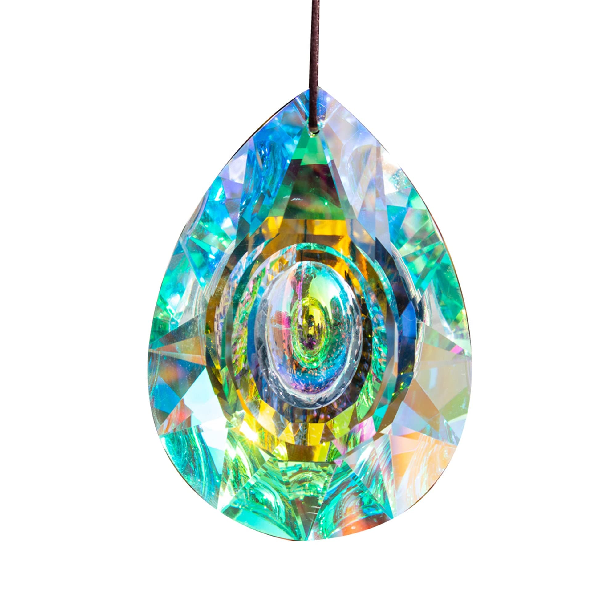 H&D HYALINE & DORA 89mm/3.5" Hanging Chandelier Crystal Prism Window Sun Catcher Chandelier Parts Rainbow Maker Pendant