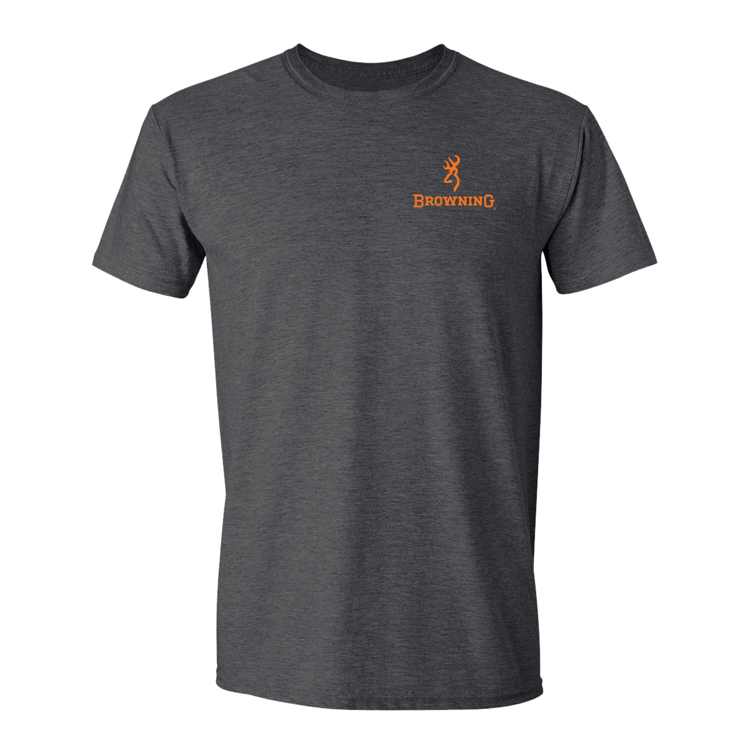 Browning Mens Buckmark T-Shirt, Hunting & Outdoors Short Sleeve Graphic Tees