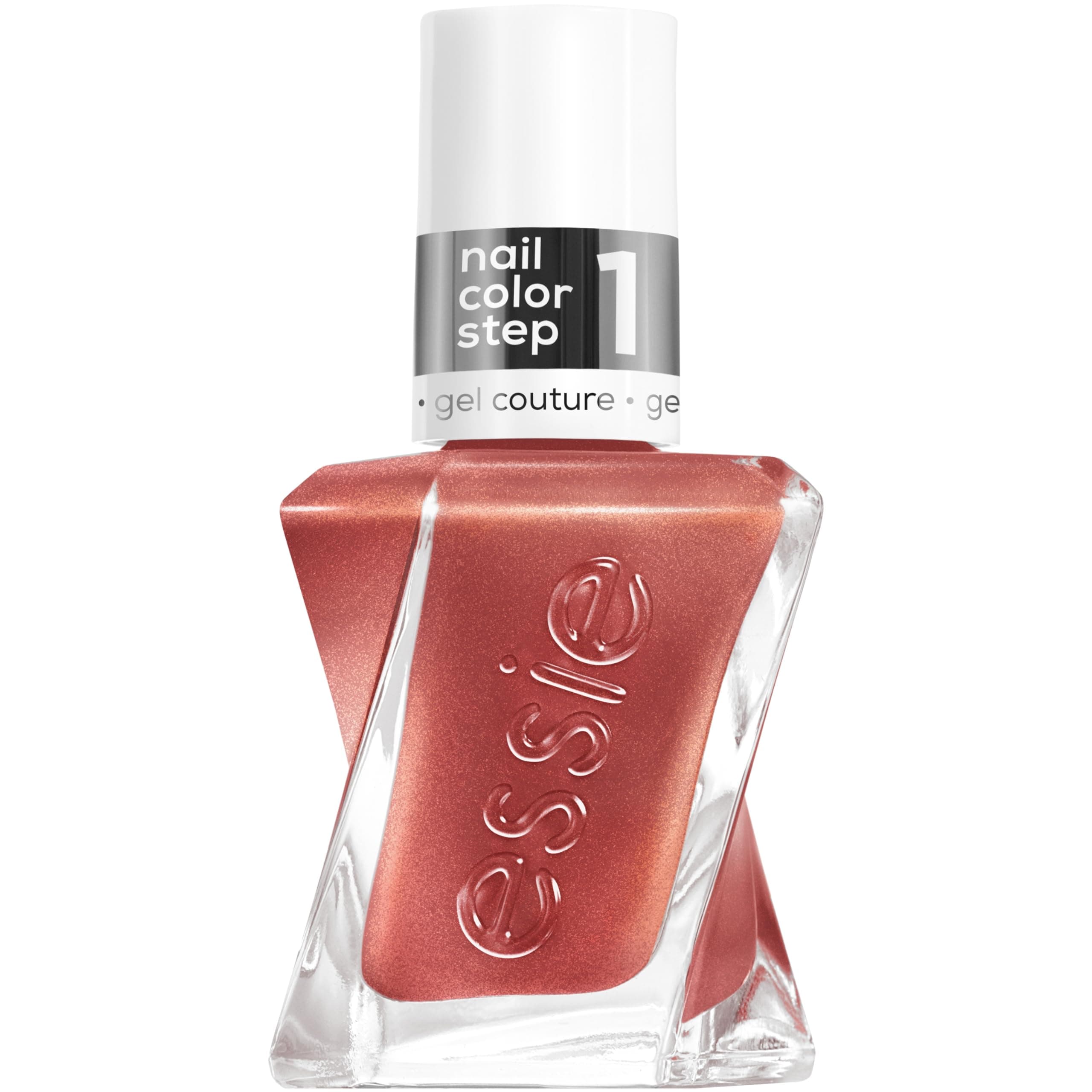gel couture long-lasting nail polish, vegan, be dazzled, rose, multi-faceted, 0.46 fl oz