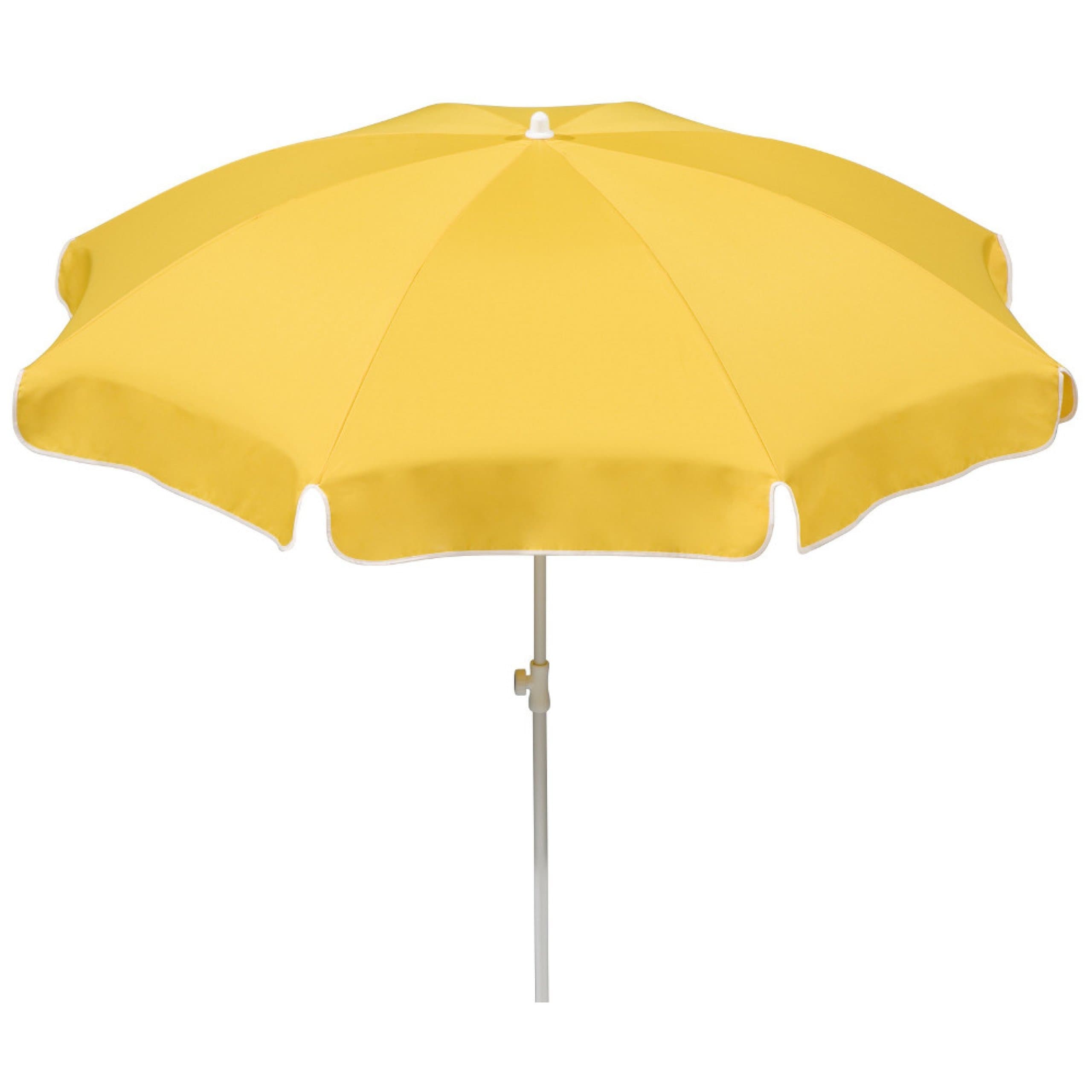 Schneider 681-02 Umbrella Ibiza approx 240 cm Ø, Round, Gold Yellow, 240 x 240 x 230 cm