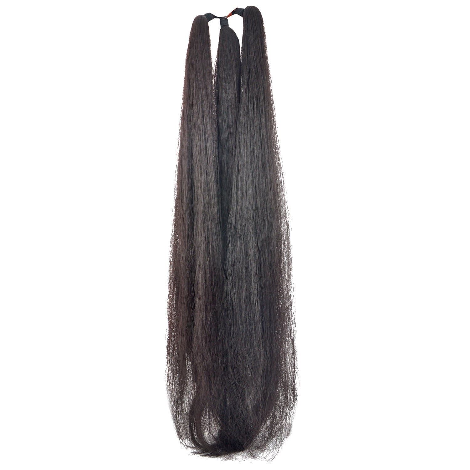 Women's Thick Nylon False Hair Extension, 30inch (Black)