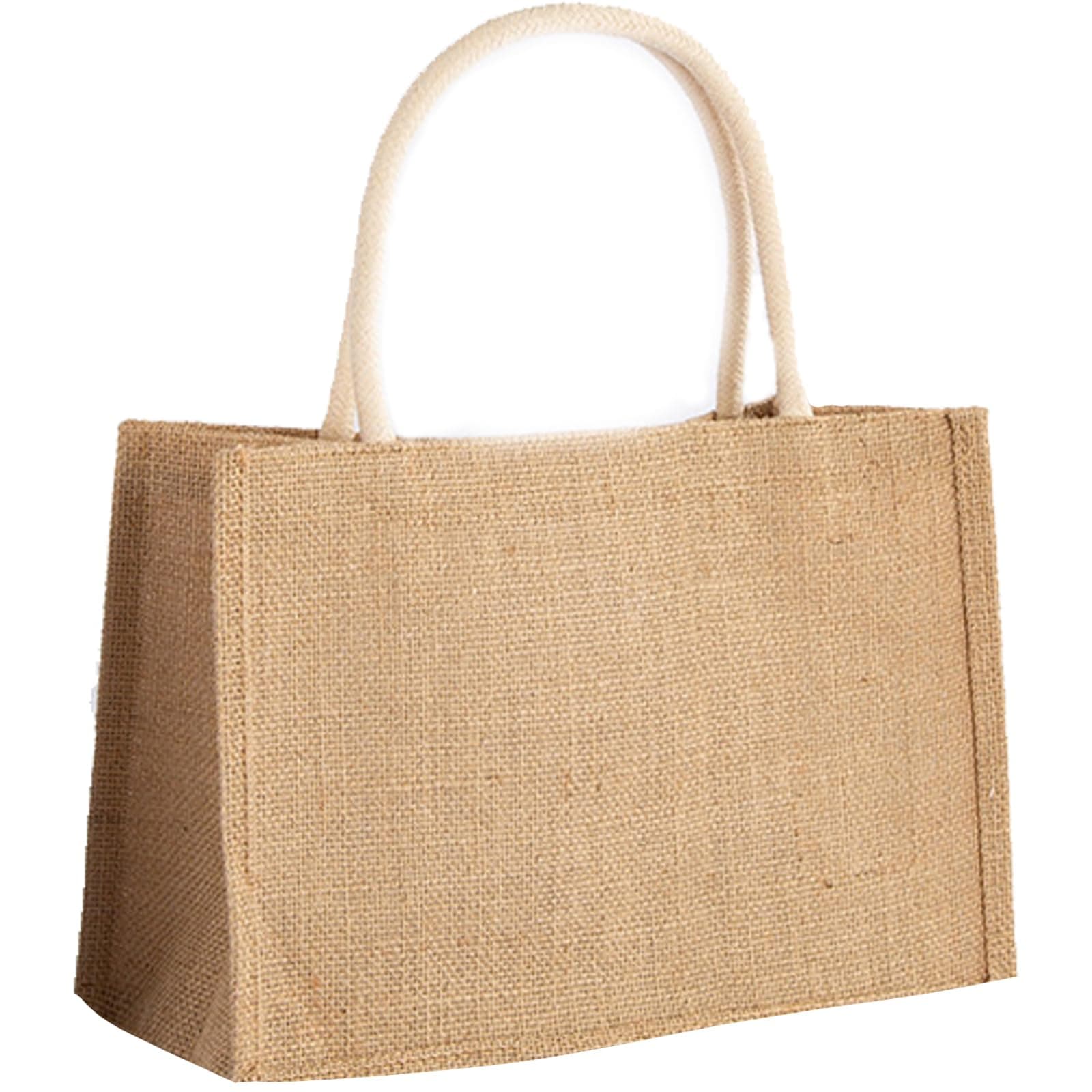 Hessian Bags,shopping bags,Jute Bags,Natural Reusable Jute Burlap Bag for Shopping,Gift Bag Grocery Bag for Life,Foldable Waterproof Shopping Bags,Handbag for Picnic Travel Shopping 32 X 13 X 22cm