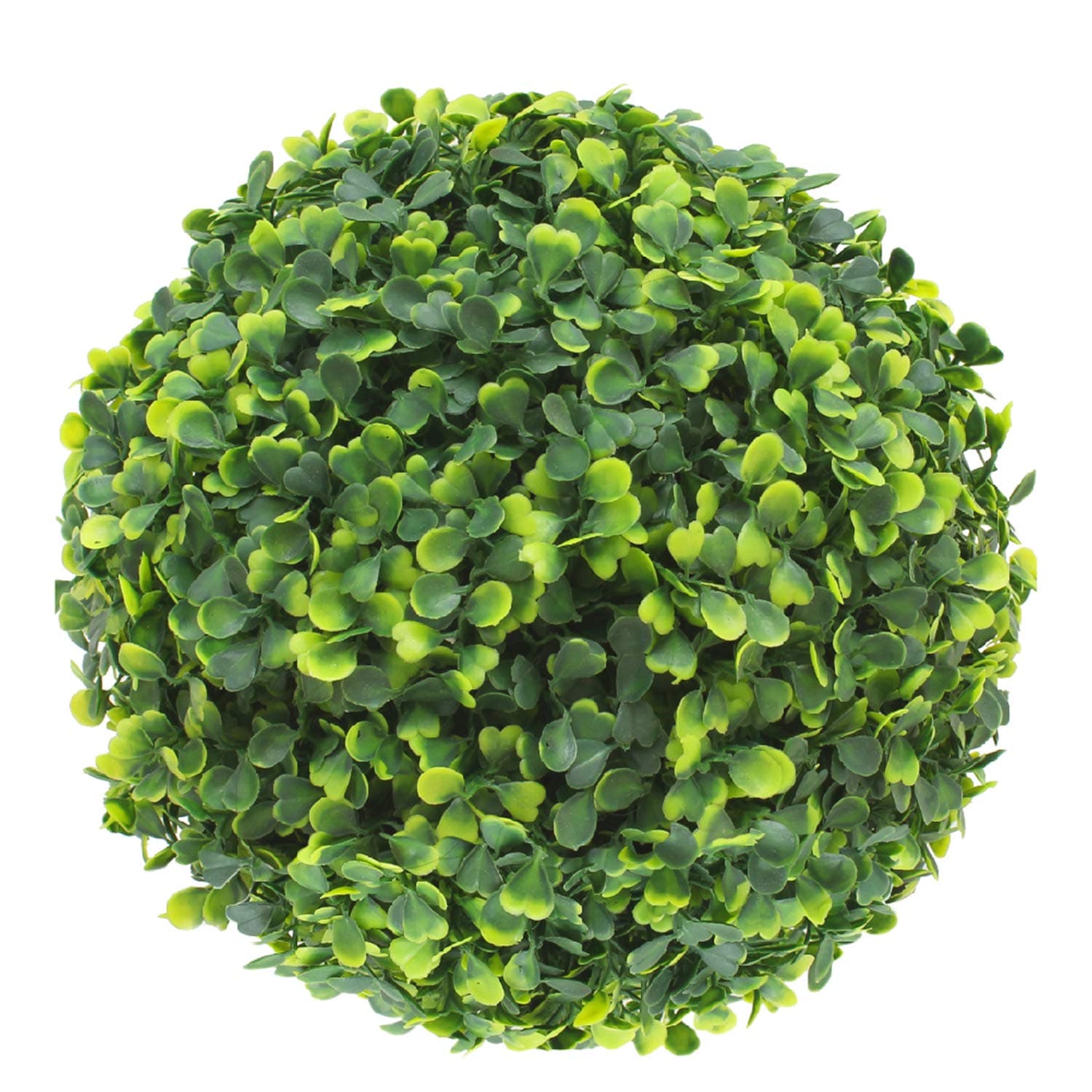 Topiary Ball Artificial Outdoor Boxwood Balls Topiary Lifelike Plants, Round Topiary for Indoor/Outdoor Decore, Sempreverde Green 11 Inch, 1 Piece