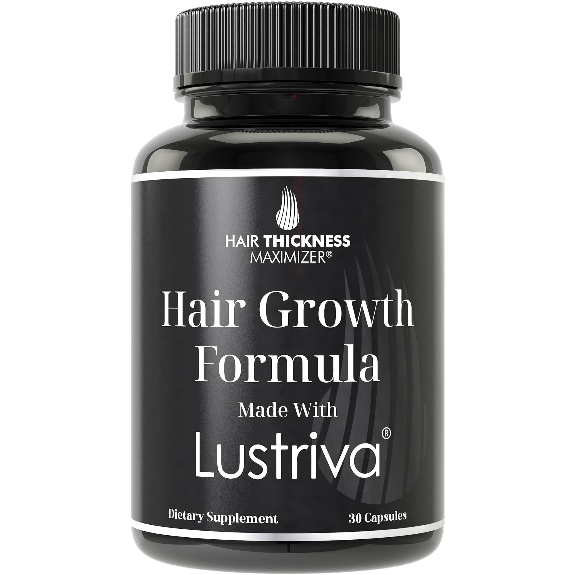 Lustriva Hair Growth Supplement - Clinically Proven in A Double-Blind Study for Hair Growth and Skin. for Both Women and Men. Enhanced with Biotin 10000mcg for Max Results