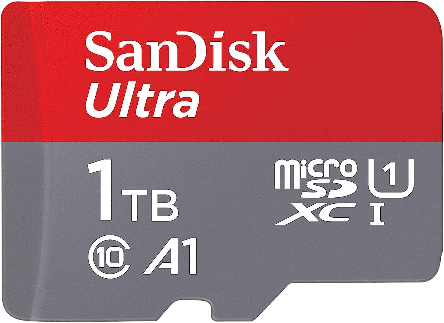SanDisk Ultra Android microSDXC UHS-I Memory Card 1TB + Adapter (for Smartphones and Tablets, A1, Class 10, U1, Full HD Videos, Up to 150MB/s Read Speed)