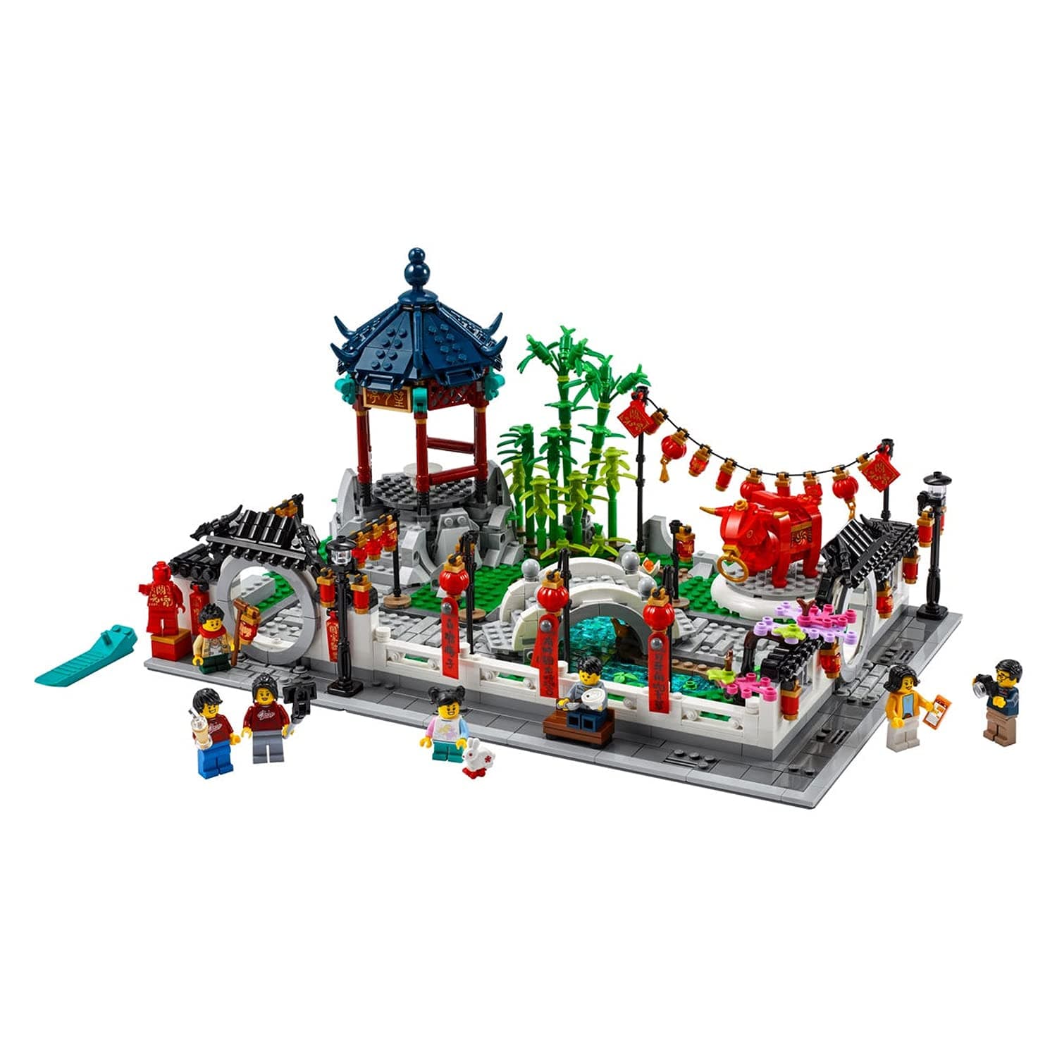 Spring Lantern Festival 80107 Building Kit; Collectible Lunar New Year Gift Toy for Kids, New 2021 (1,793 Pieces)