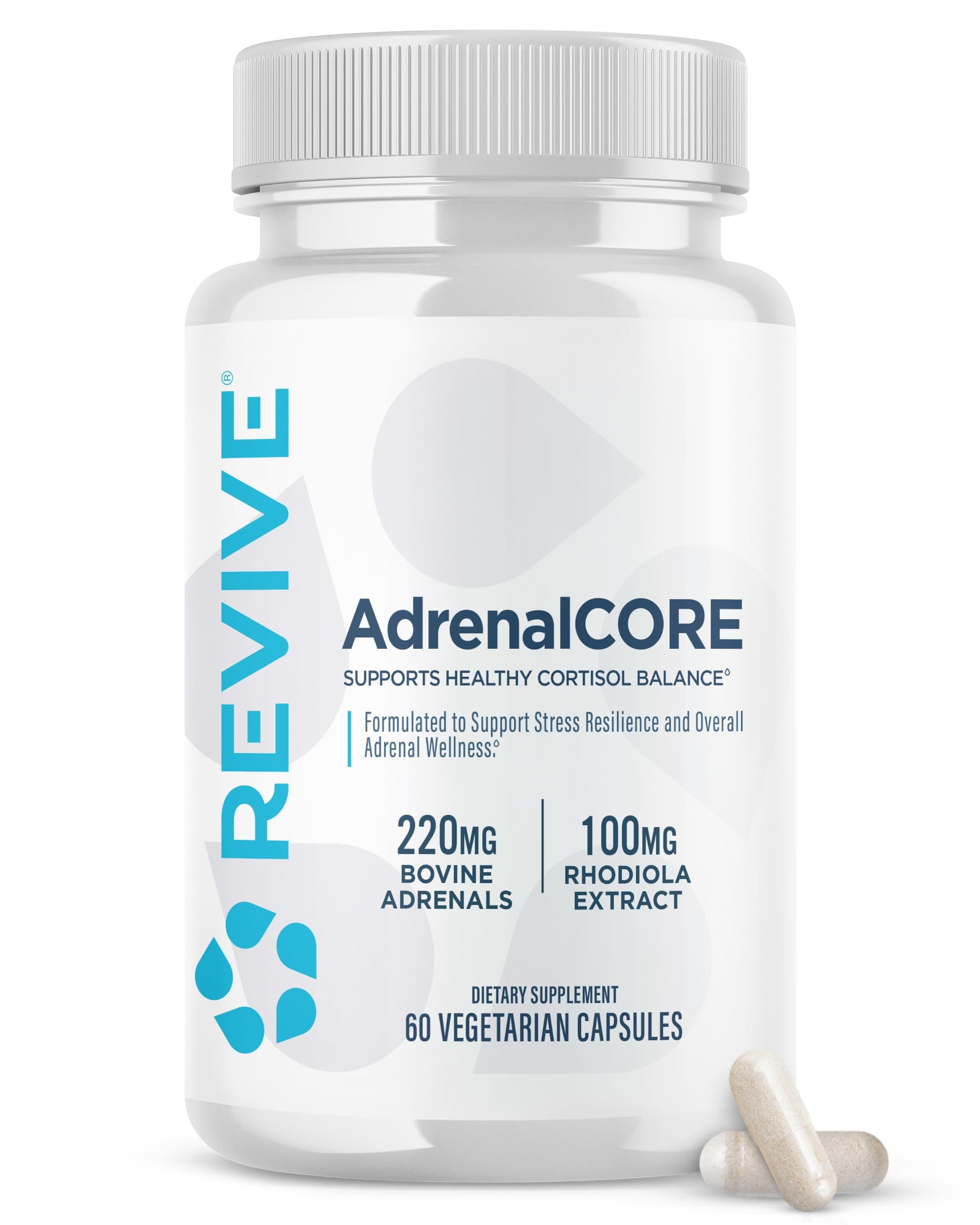 Revive MD | AdrenalCORE | Strengthen The Body’s Stress Response | Supports Healthy Energy Levels | 60 Capsules
