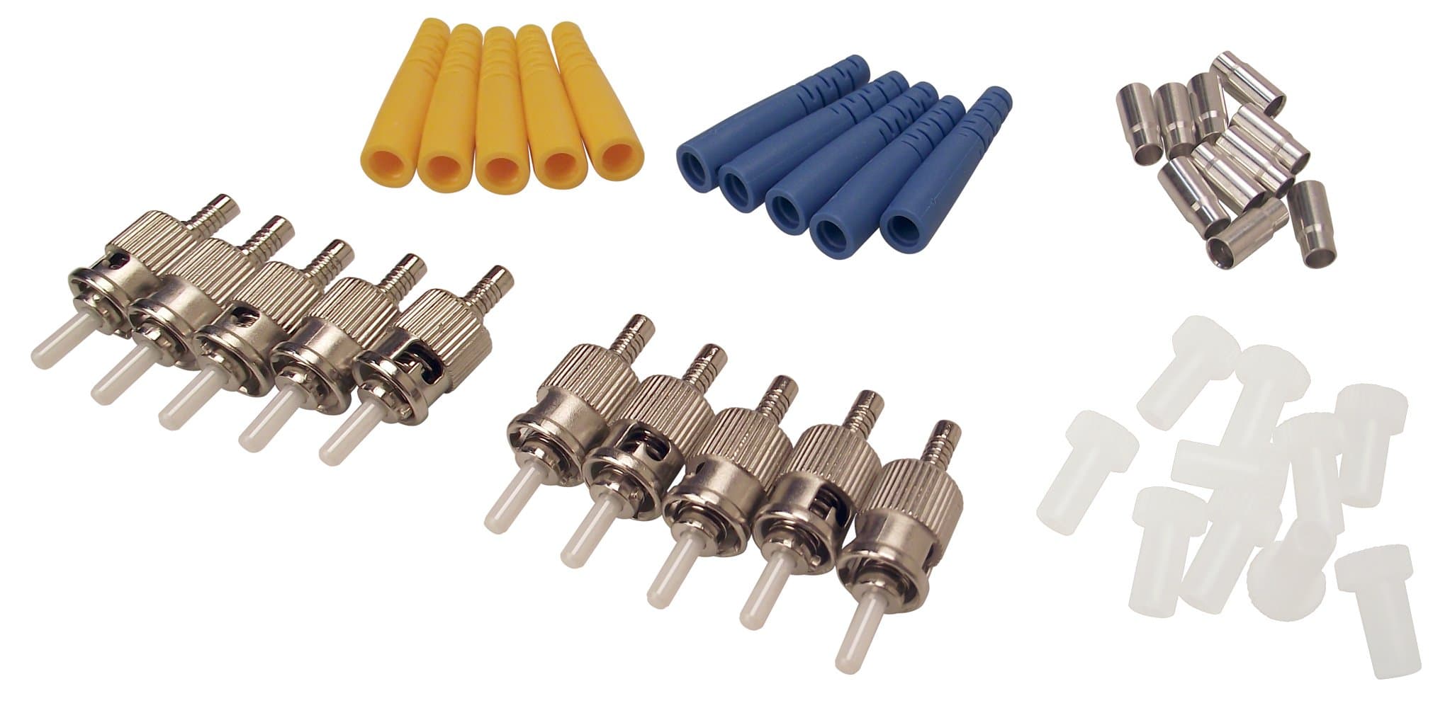 Shaxon FCST-SM-10-B, ST Fiber Optic Connectors, Single Mode, 10 Pack