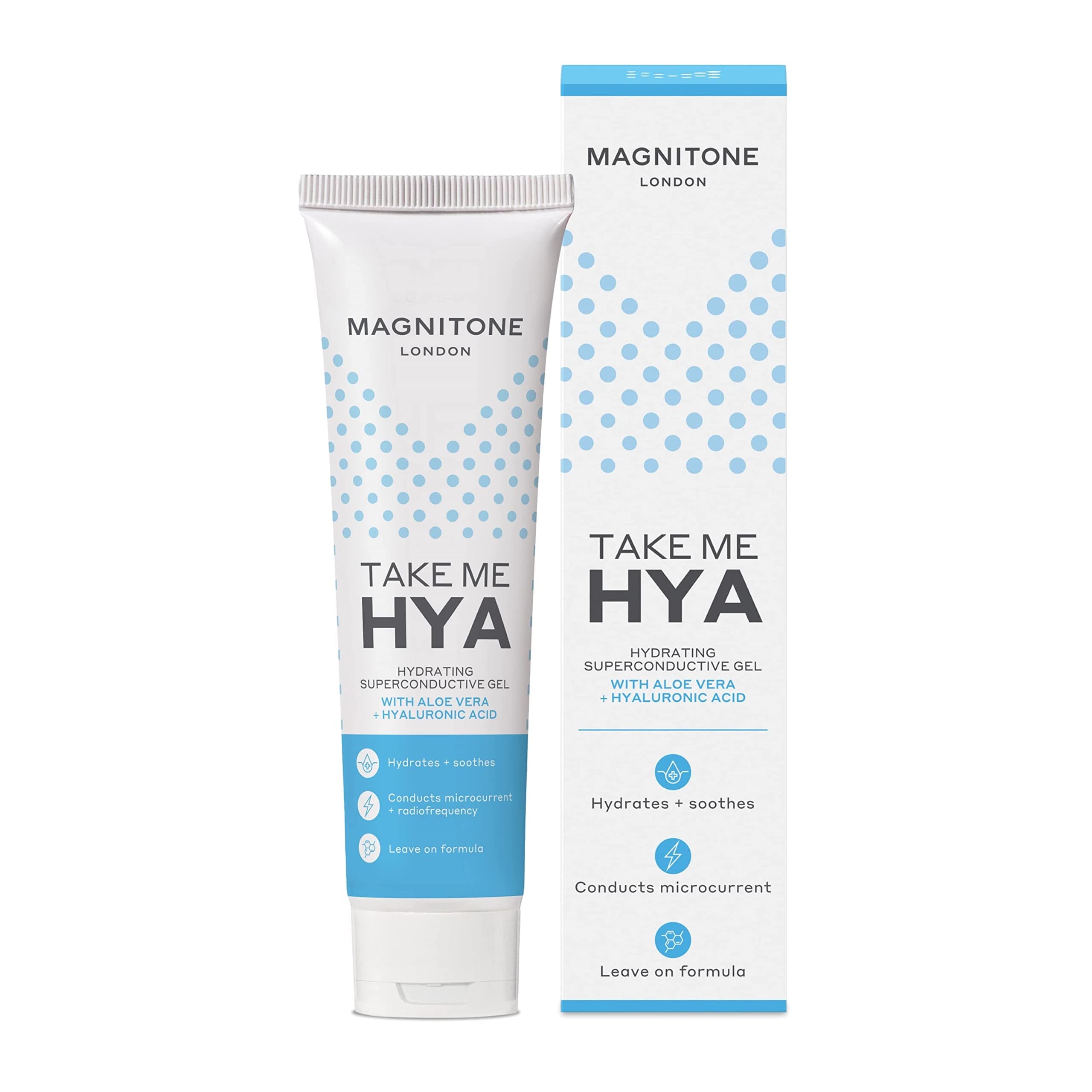 Take Me Hya – Moisturising Gel with Aloe Vera + Hyaluronic Acid, for LiftOff Micro-Current Facial Toning Device – Hydrates and Soothes, Cruelty-Free & Vegan