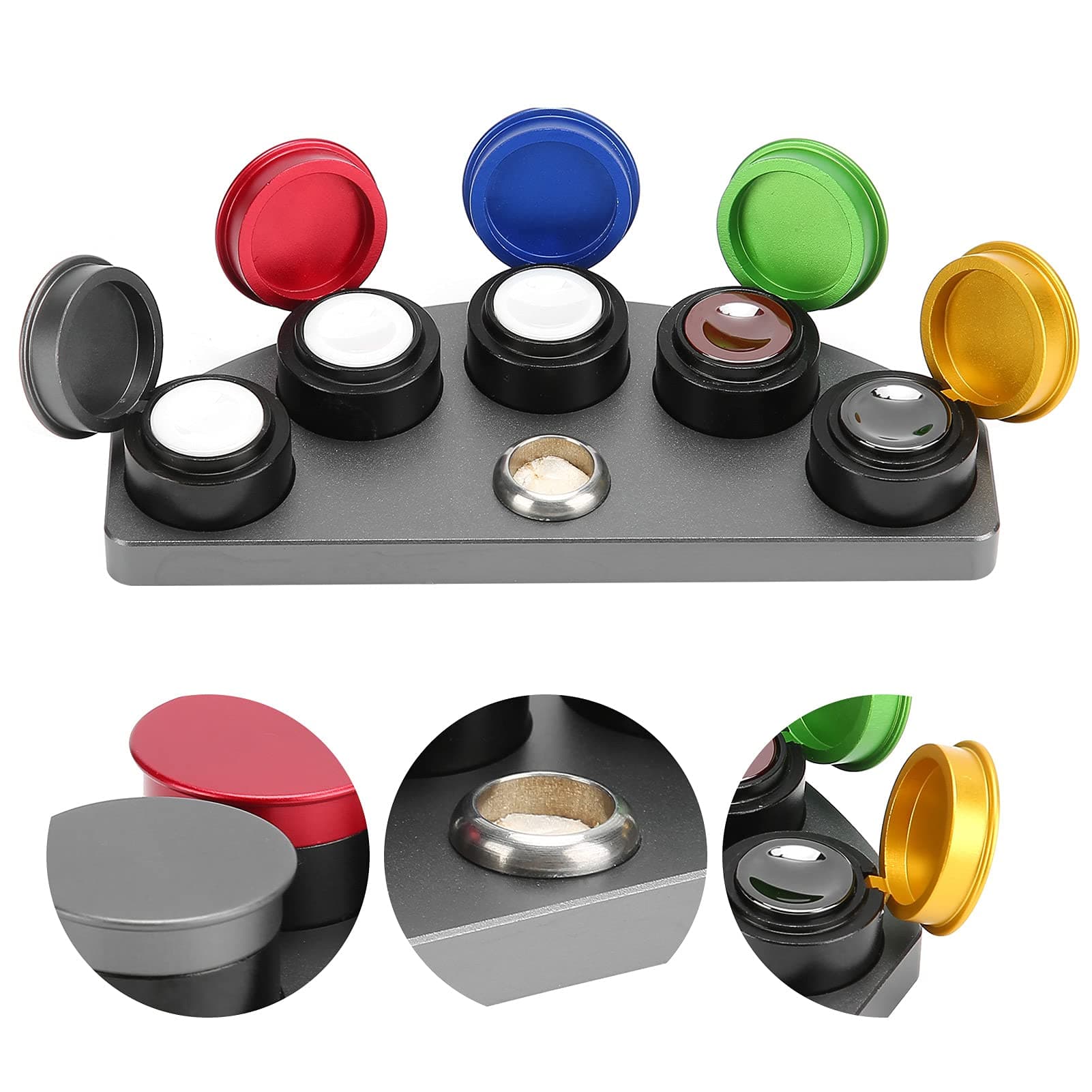 Watch Oiler Dish, 5 Watch Repair Oiler Metal Watch Oiler Watch Oil Tool Cup Watchmaker Watch Repair Accessories